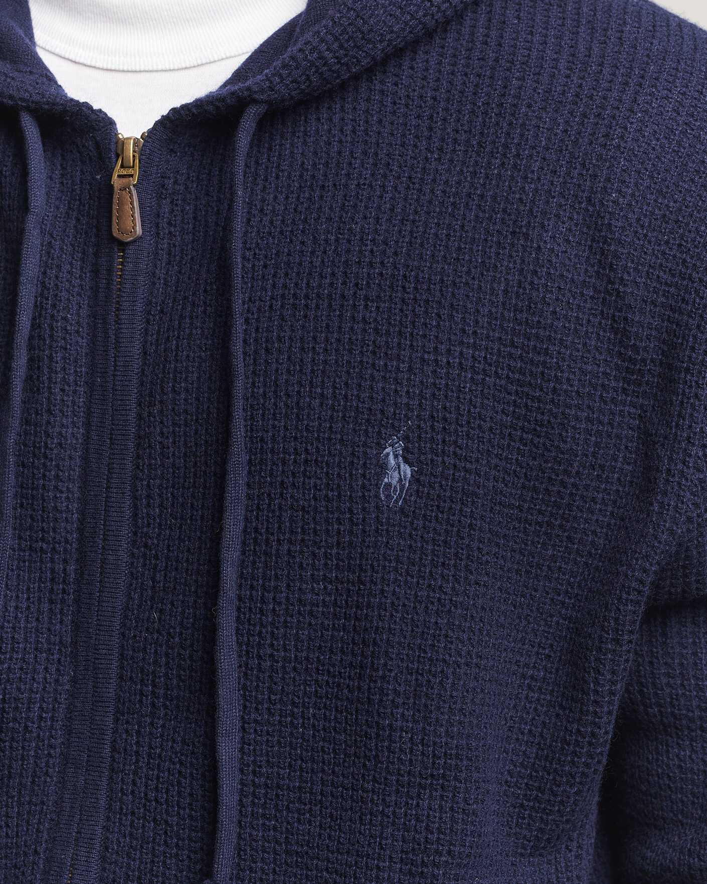 Heren | Truien | Polo Ralph Lauren | Cotton/Wool Full-Zip Hoodie Hunter Navy