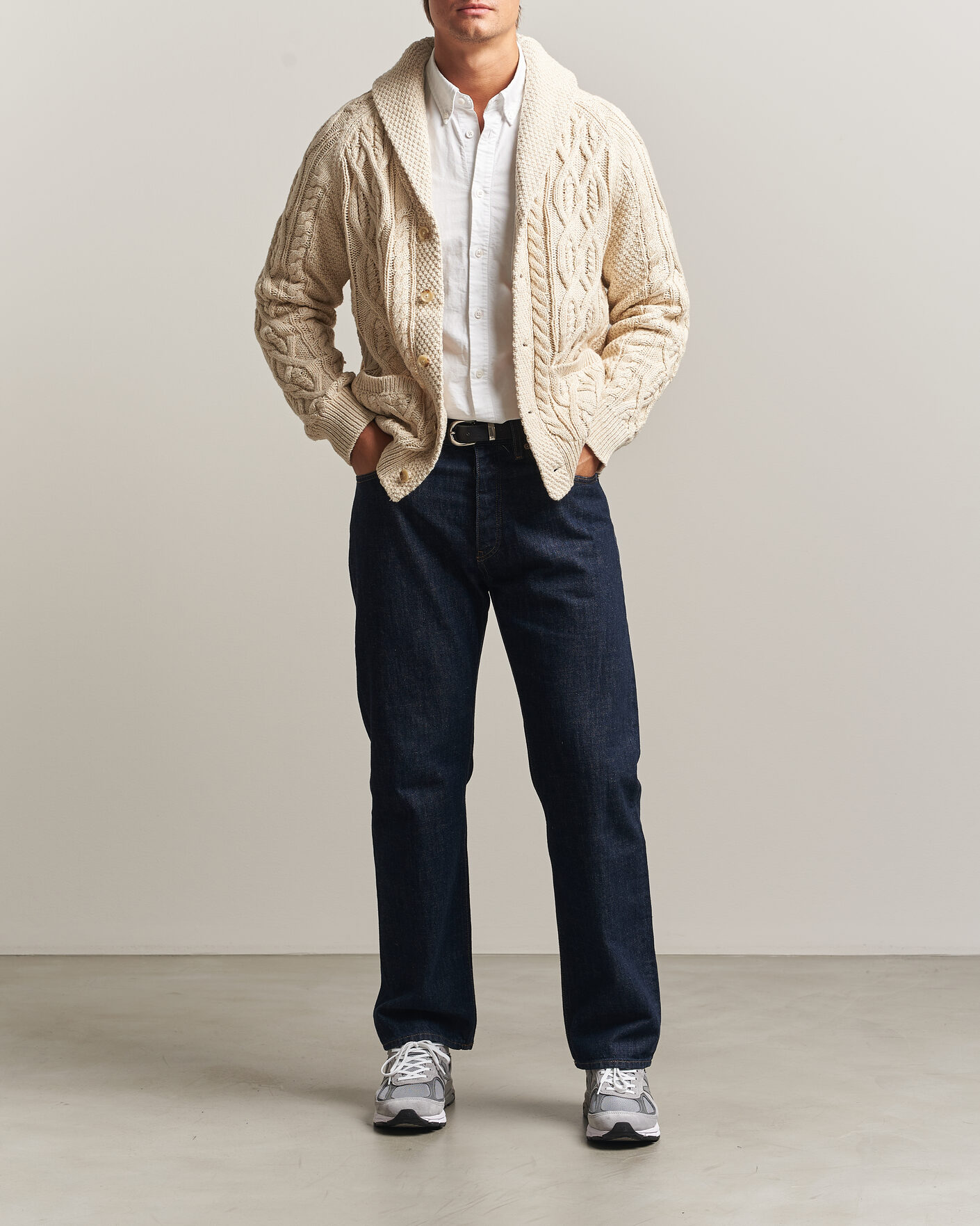 Heren | Truien | Polo Ralph Lauren | Cotton Marl Cardigan Oatmeal Combo