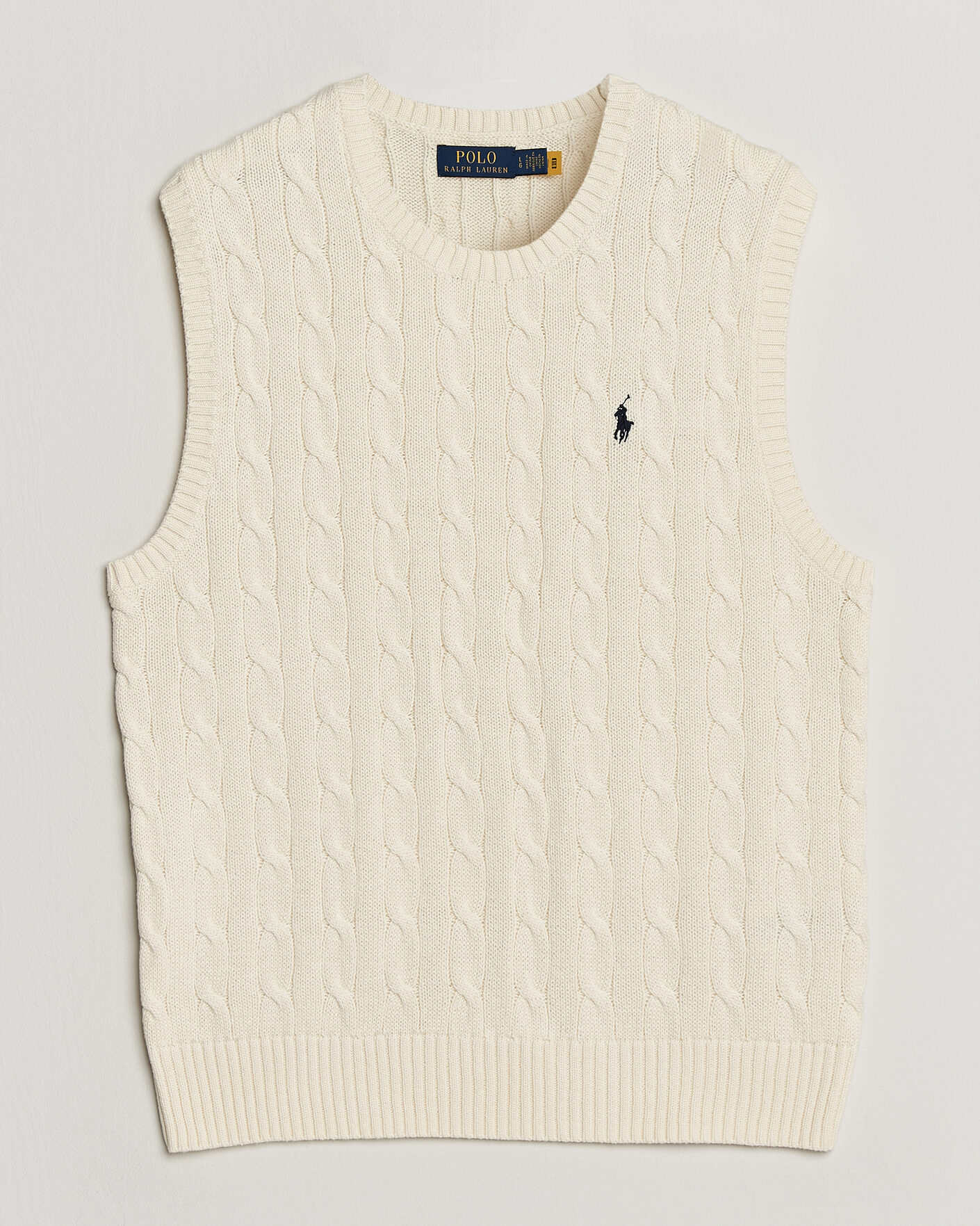 Heren | Truien | Polo Ralph Lauren | Cotton Cable Vest Andover Cream