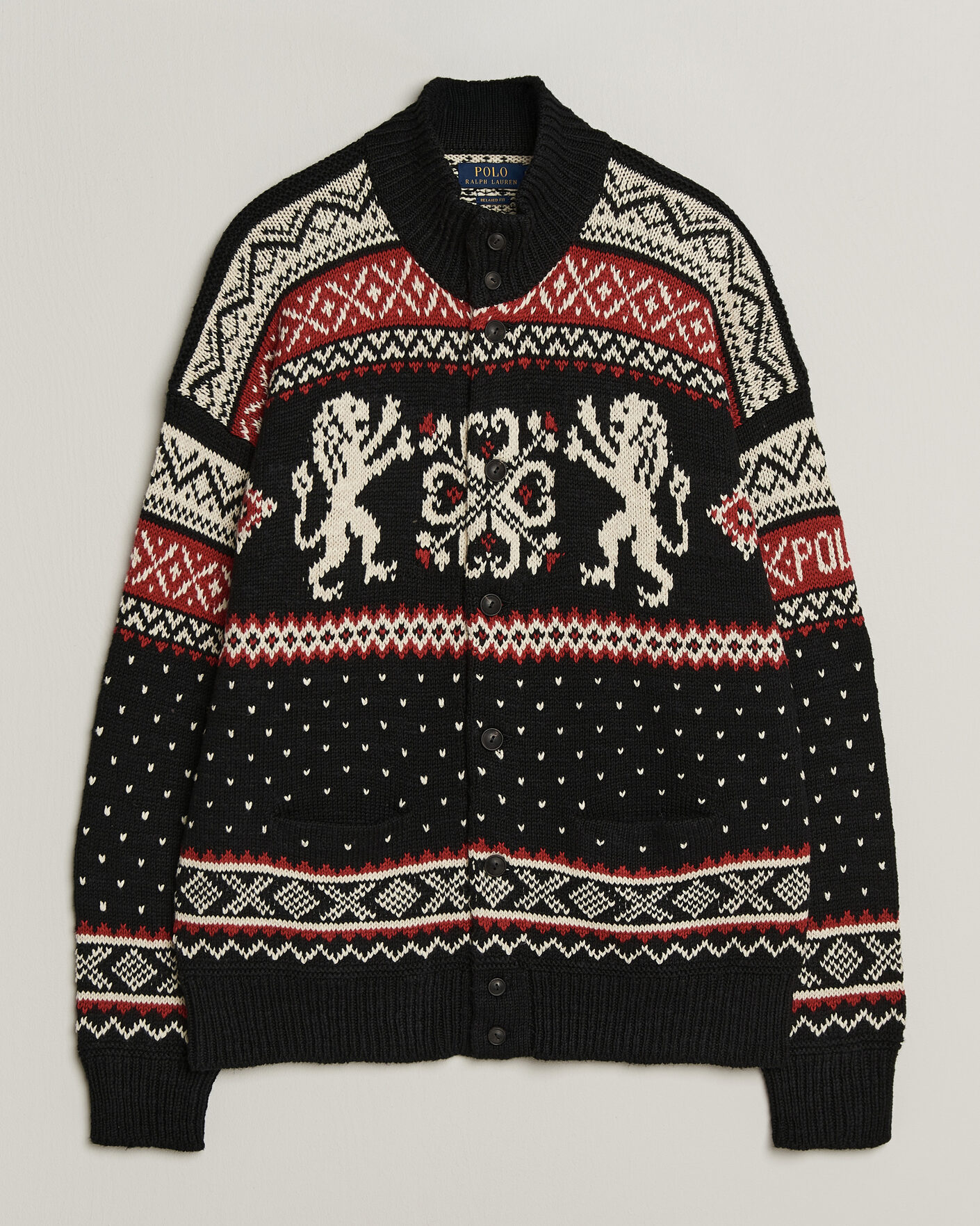 Heren | Truien | Polo Ralph Lauren | Cotton/Cashmere Cardigan Black Combo
