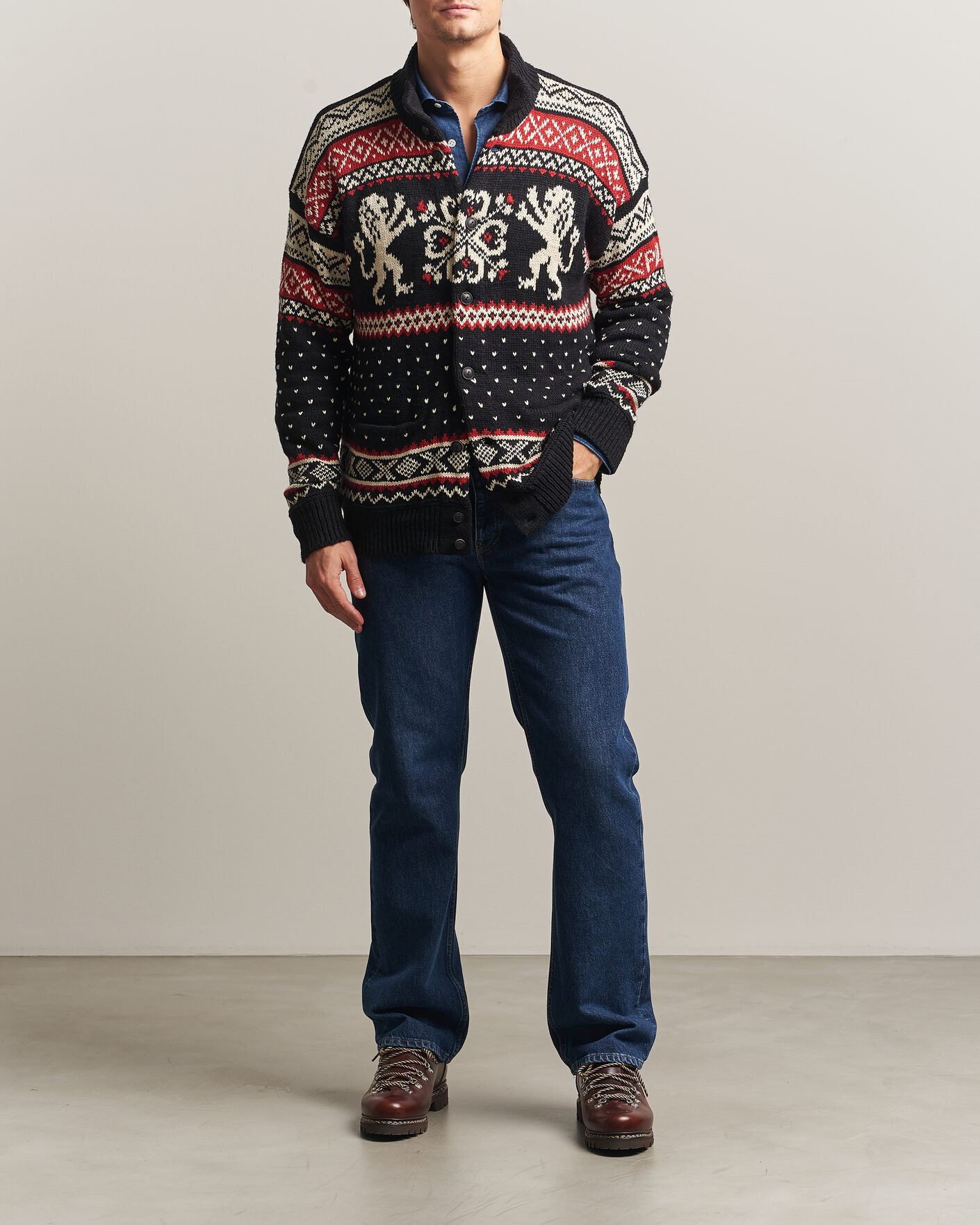 Heren | Truien | Polo Ralph Lauren | Cotton/Cashmere Cardigan Black Combo