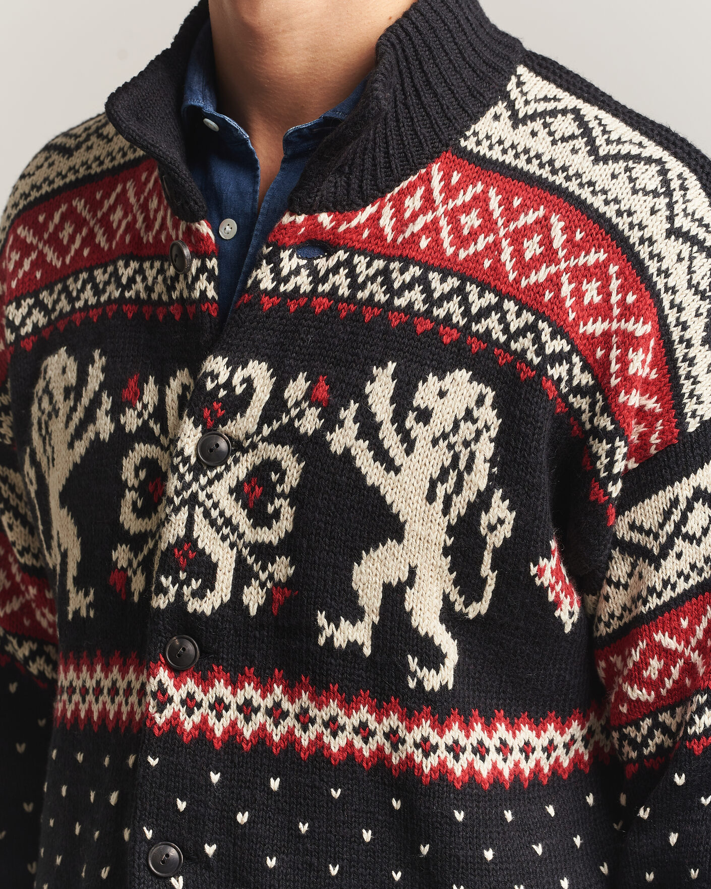 Heren | Truien | Polo Ralph Lauren | Cotton/Cashmere Cardigan Black Combo