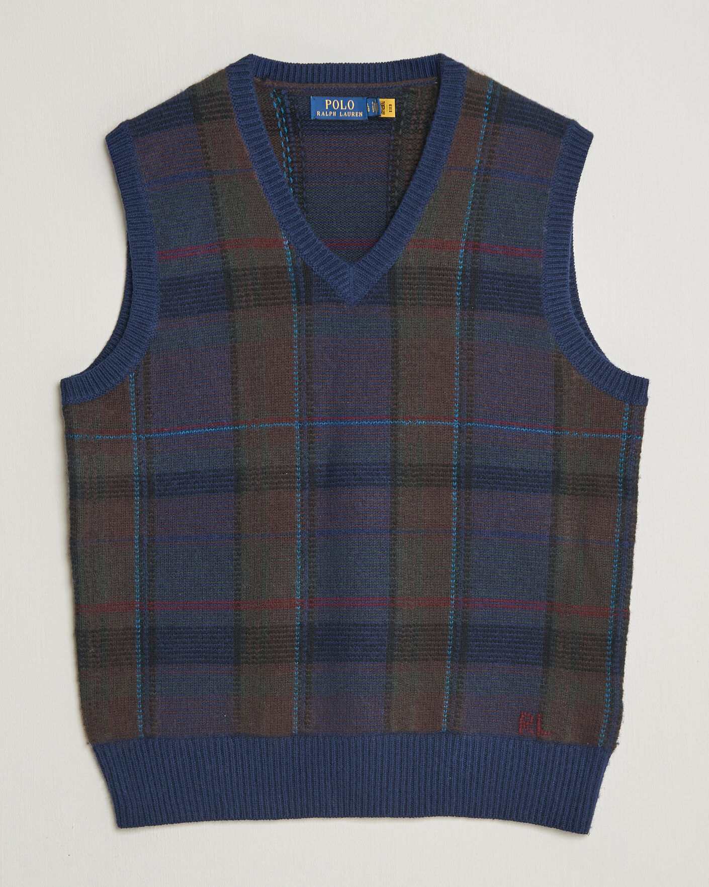 Heren | Truien | Polo Ralph Lauren | Hudson Cotton Blend V-Neck Vest Navy Multi