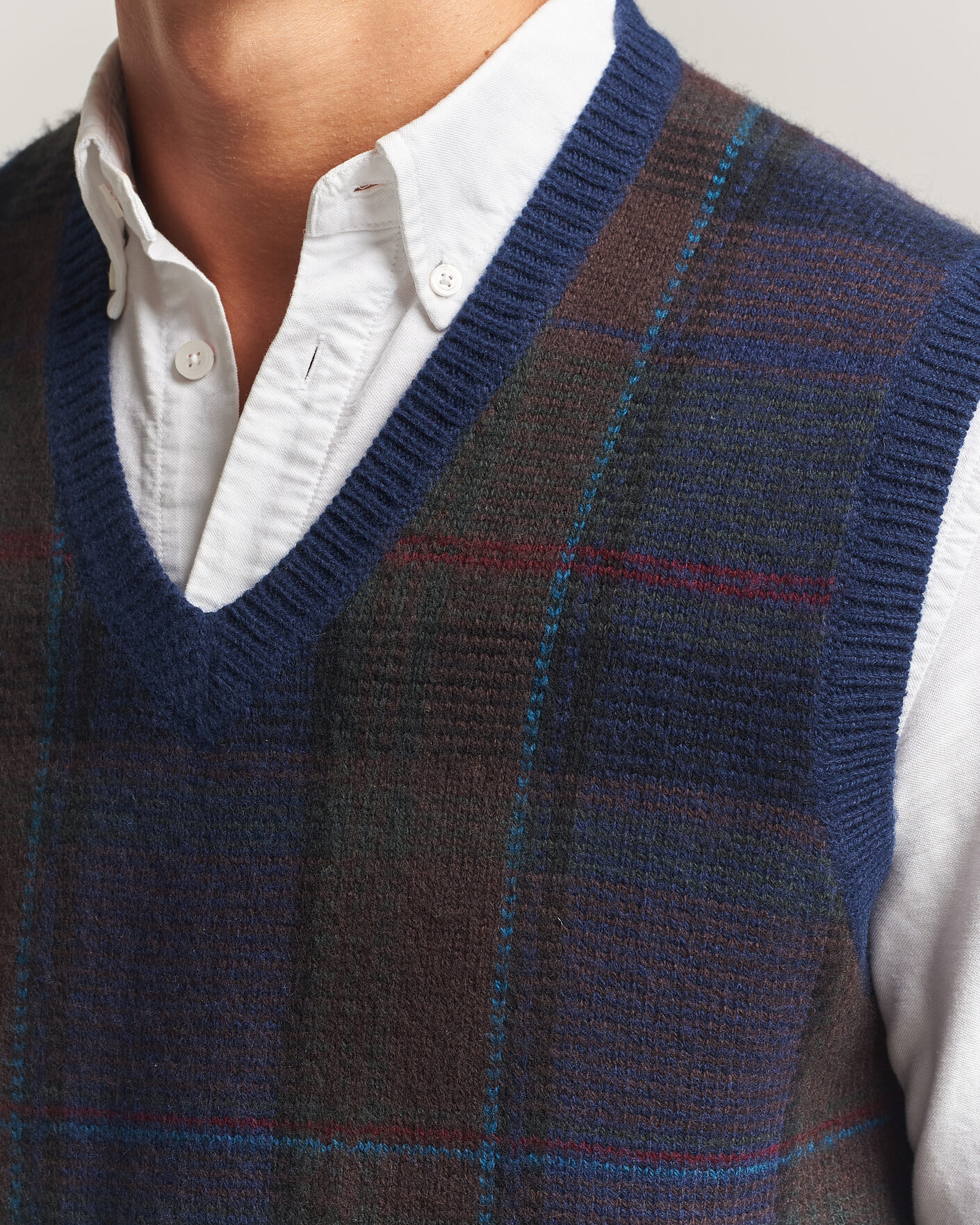 Heren | Truien | Polo Ralph Lauren | Hudson Cotton Blend V-Neck Vest Navy Multi