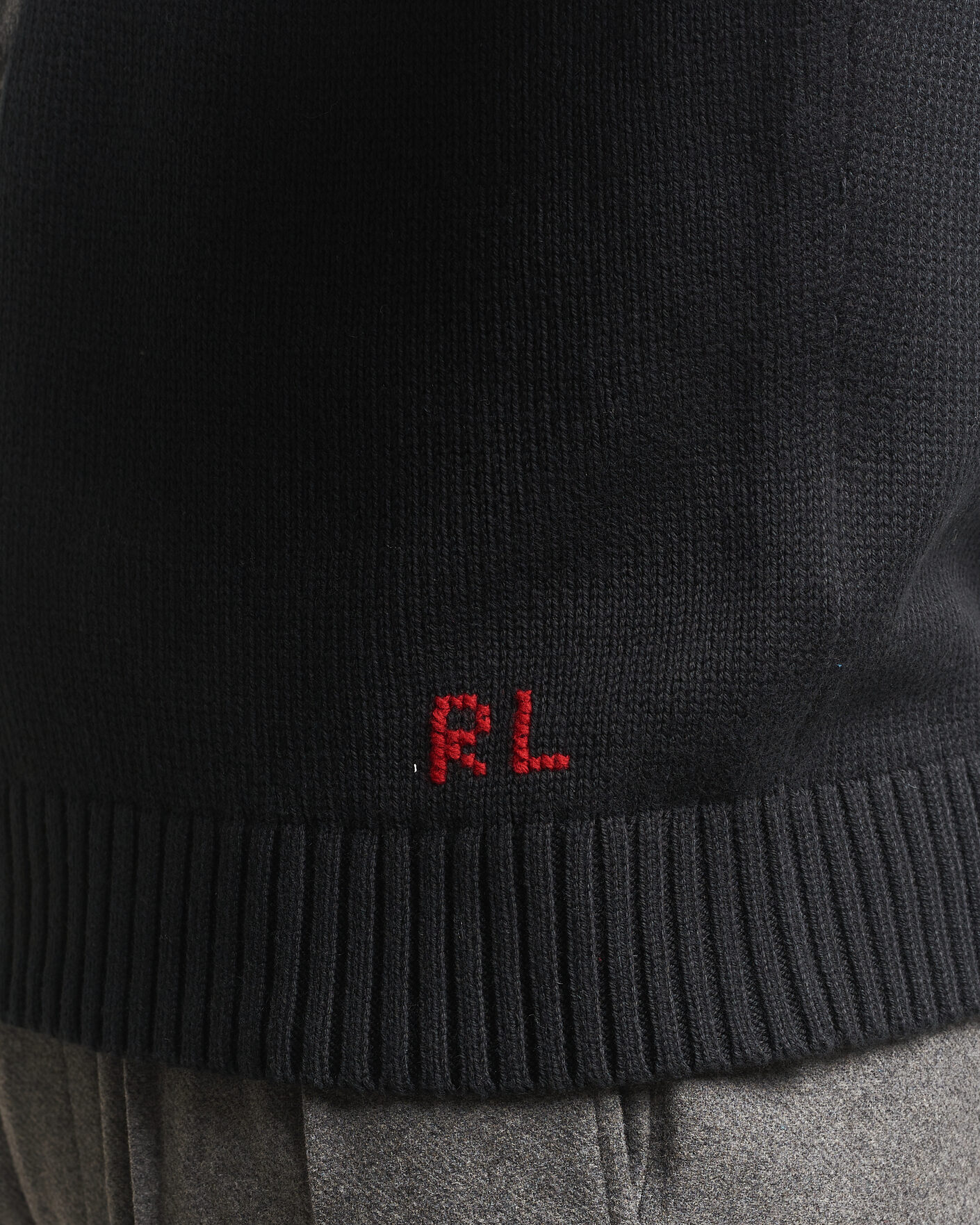 Heren | Truien | Polo Ralph Lauren | Cotton Blend Bear Sweater Polo Black