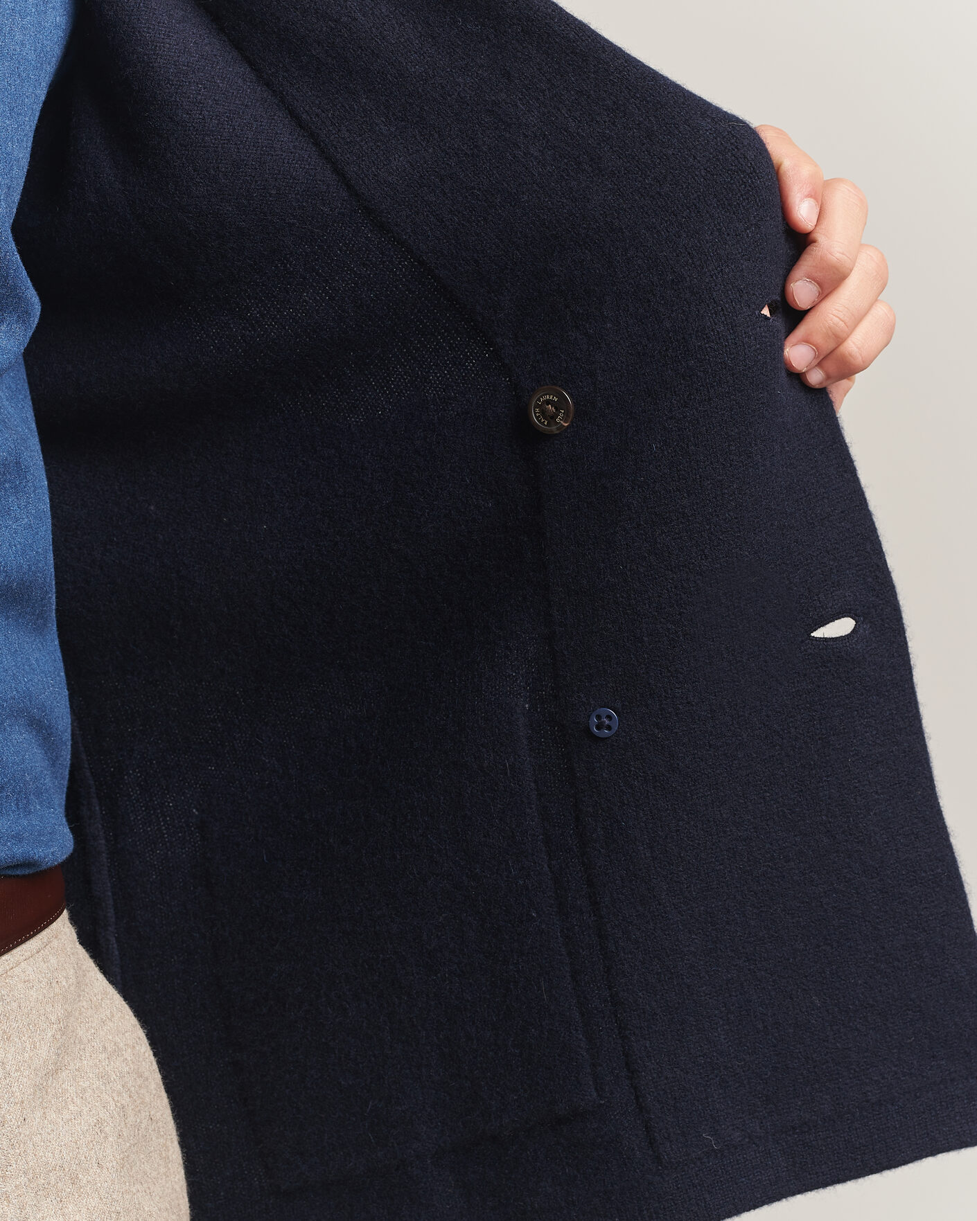 Heren | Truien | Polo Ralph Lauren | Double Breasted Cashmere Cardigan Aviator Navy