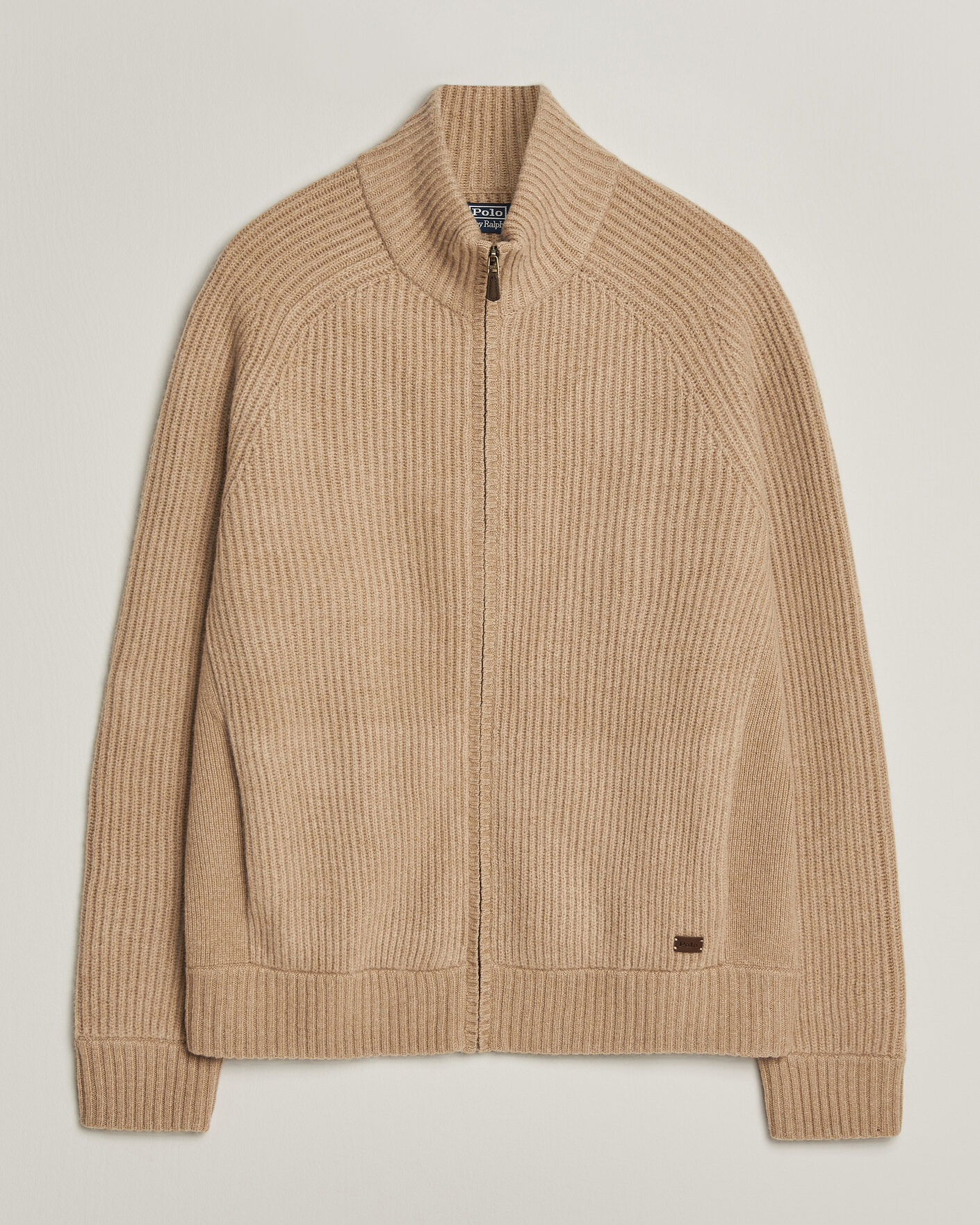 Heren | Truien | Polo Ralph Lauren | Wool/Cashmere Full-Zip Camel Melange
