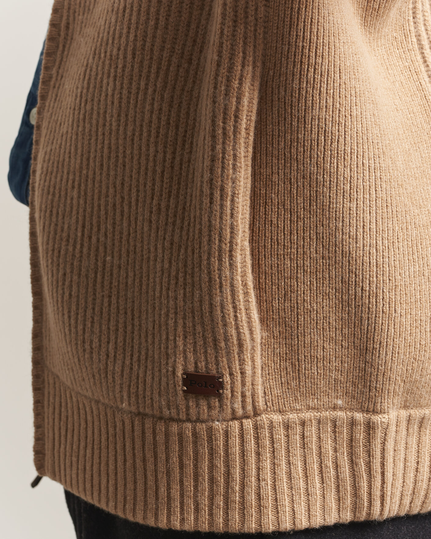 Heren | Truien | Polo Ralph Lauren | Wool/Cashmere Full-Zip Camel Melange