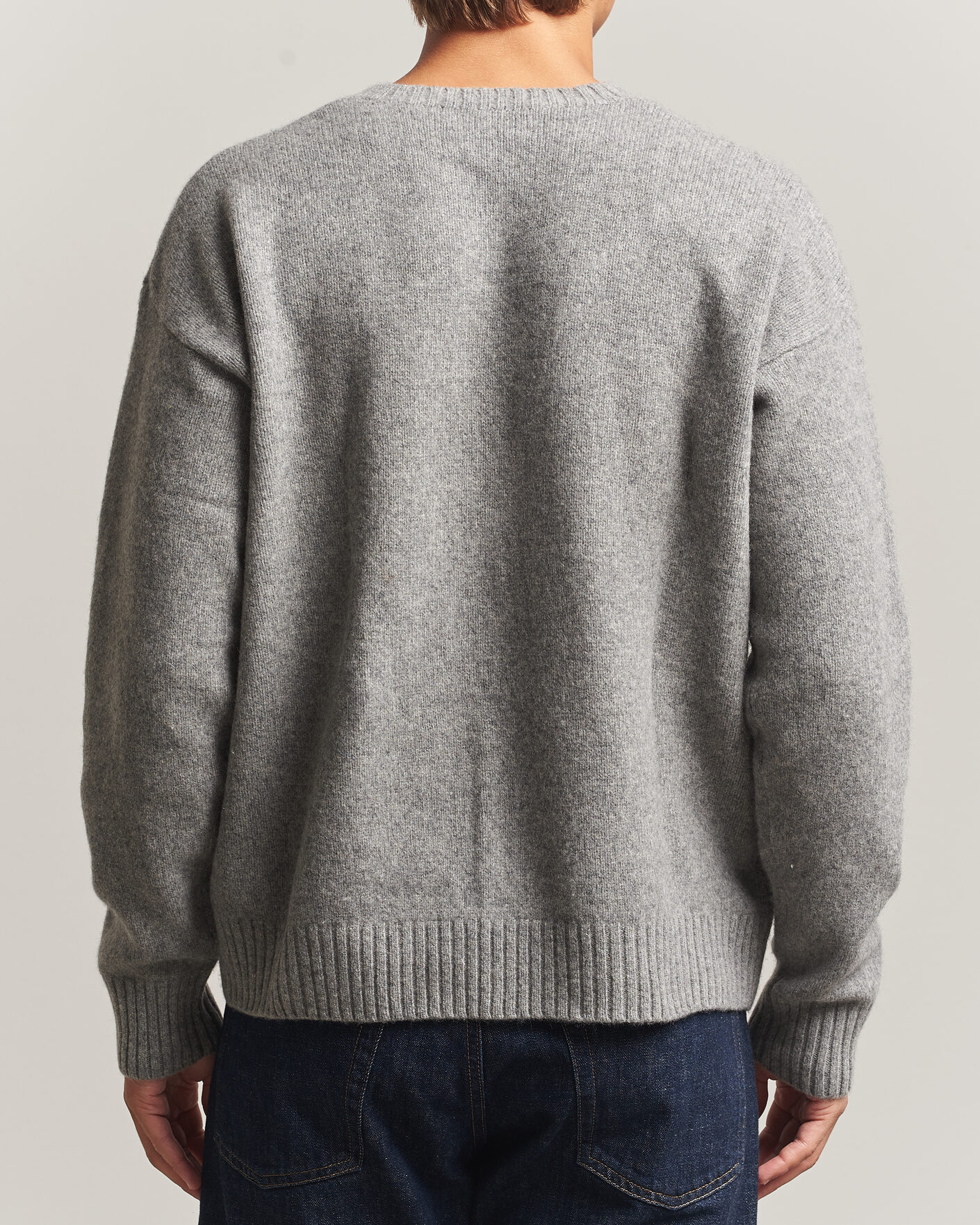 Heren | Truien | Polo Ralph Lauren | Wool Blend Bear Sweater Grey Combo