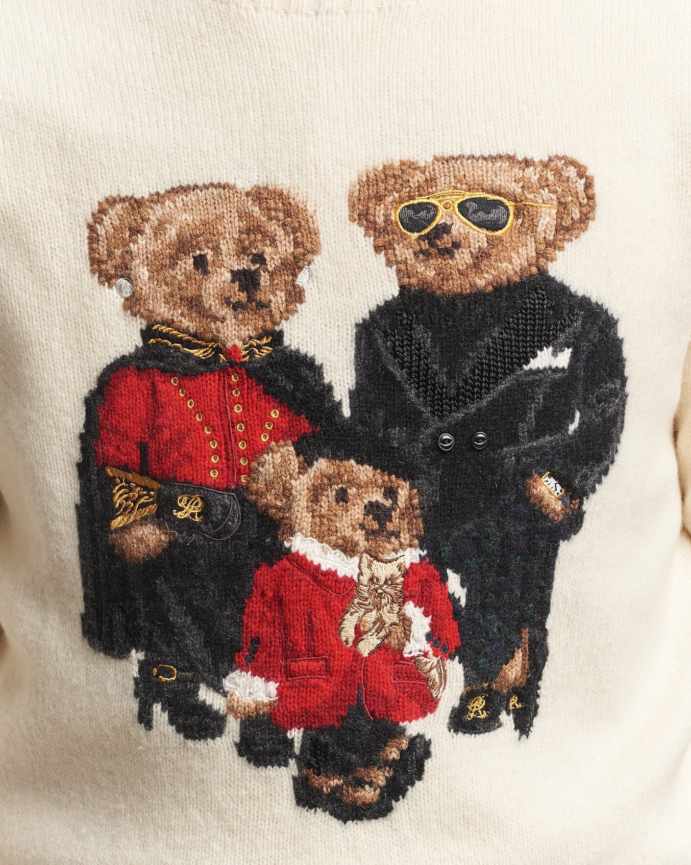 Heren | Truien | Polo Ralph Lauren | Wool Blend Bear Sweater Authentic Cream