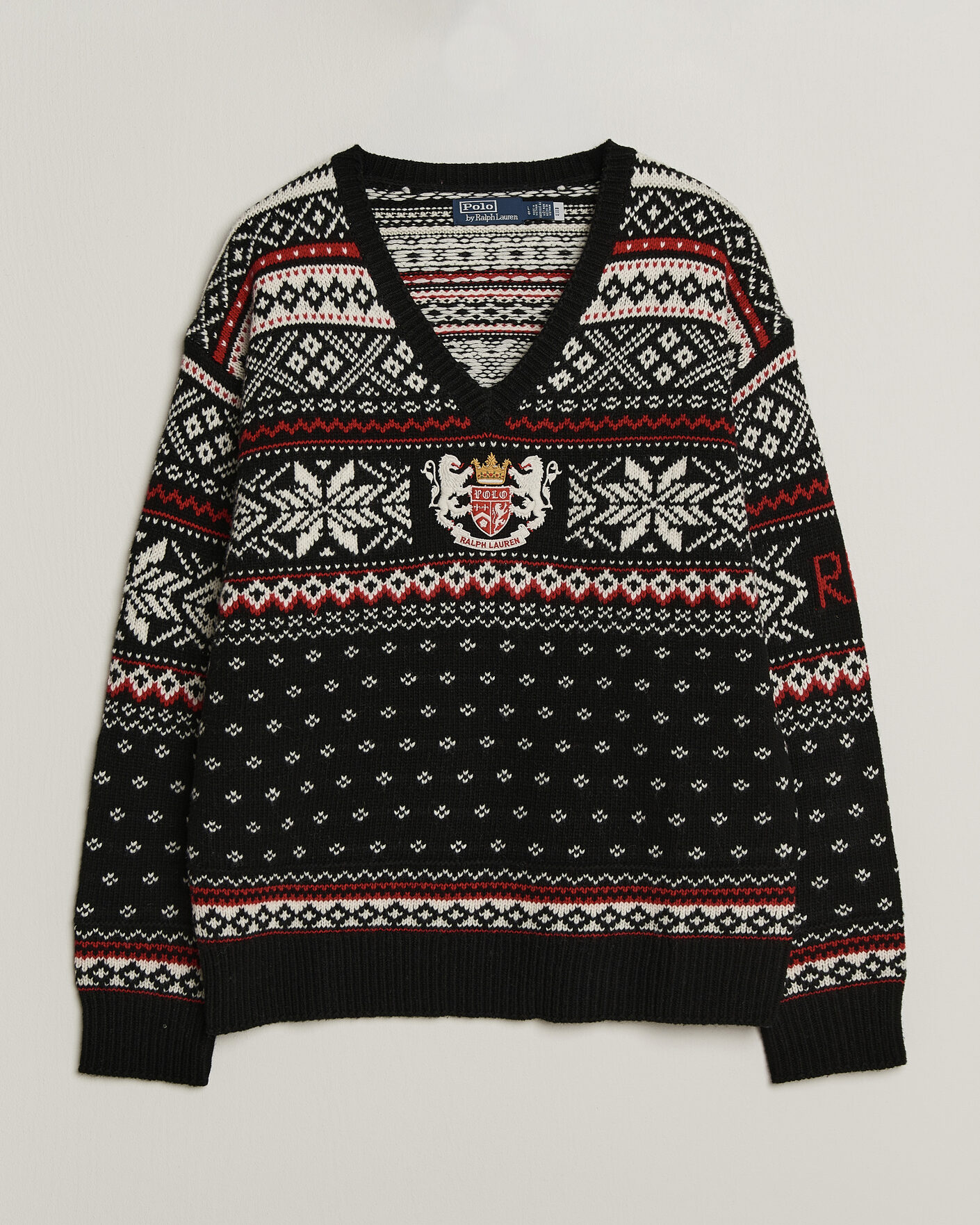 Heren | Truien | Polo Ralph Lauren | Royal Holiday Wool Sweater Black Combo