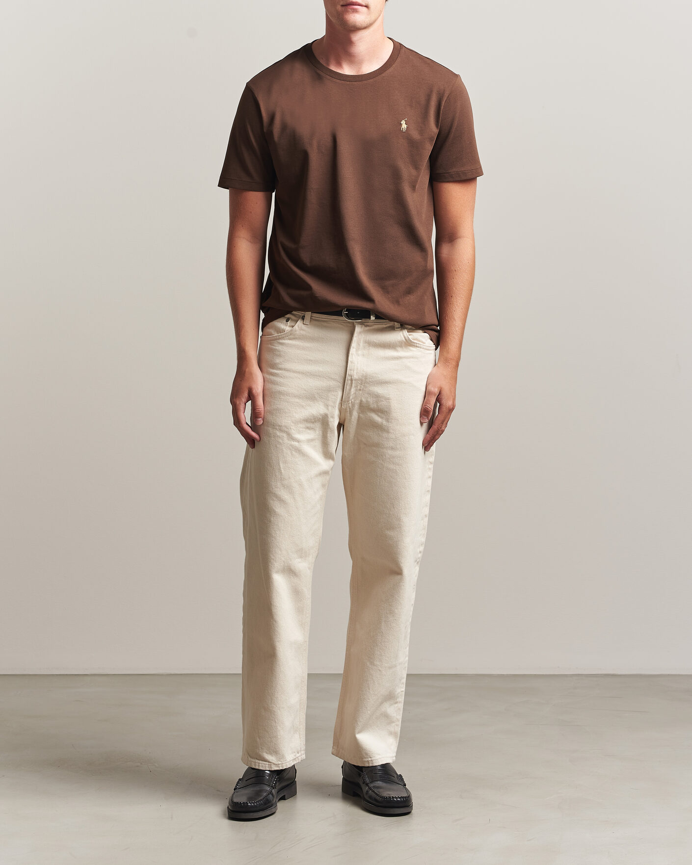 Heren | T-shirts | Polo Ralph Lauren | Custom Slim Fit T-shirt Nutmeg Brown