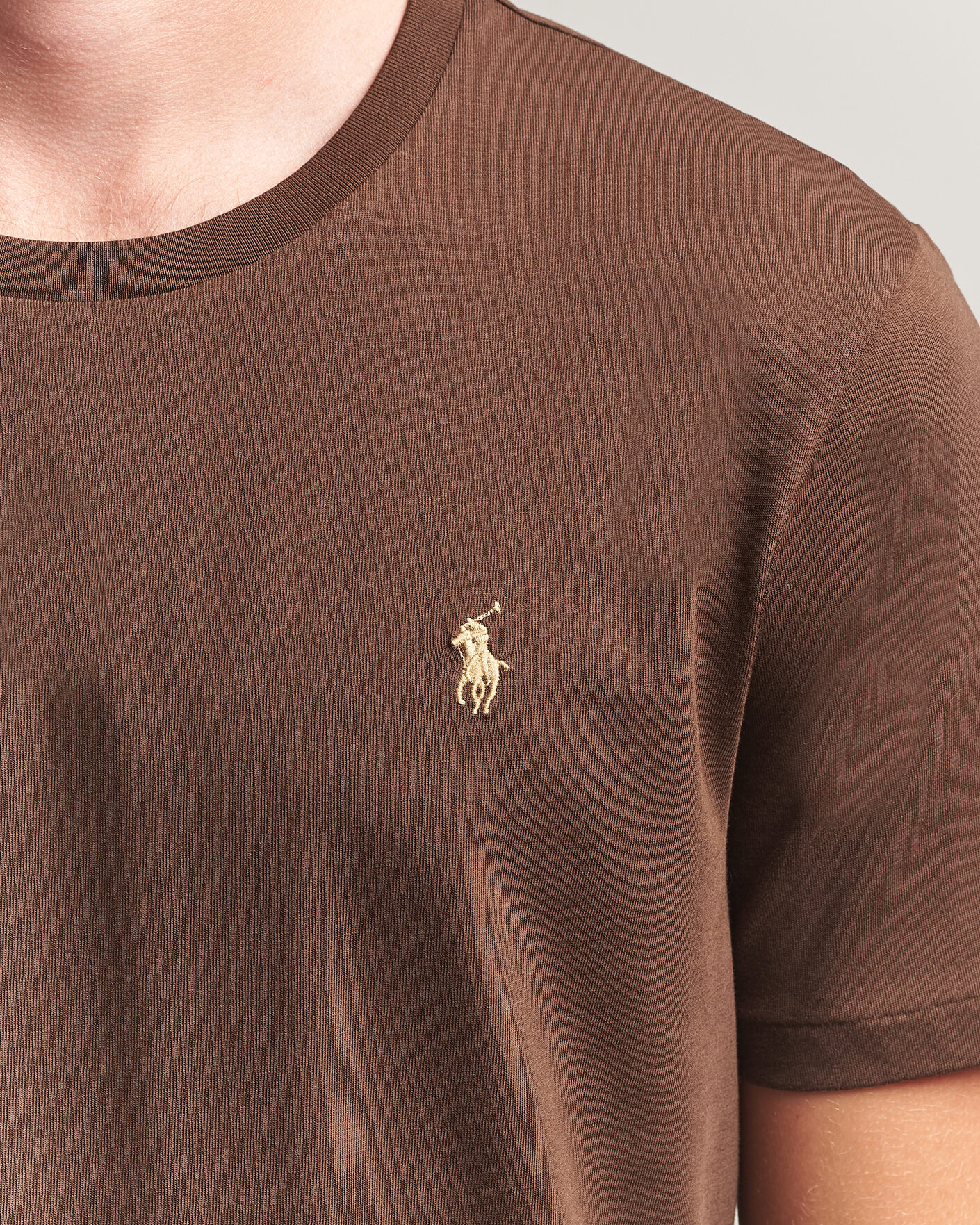 Heren | T-shirts | Polo Ralph Lauren | Custom Slim Fit T-shirt Nutmeg Brown