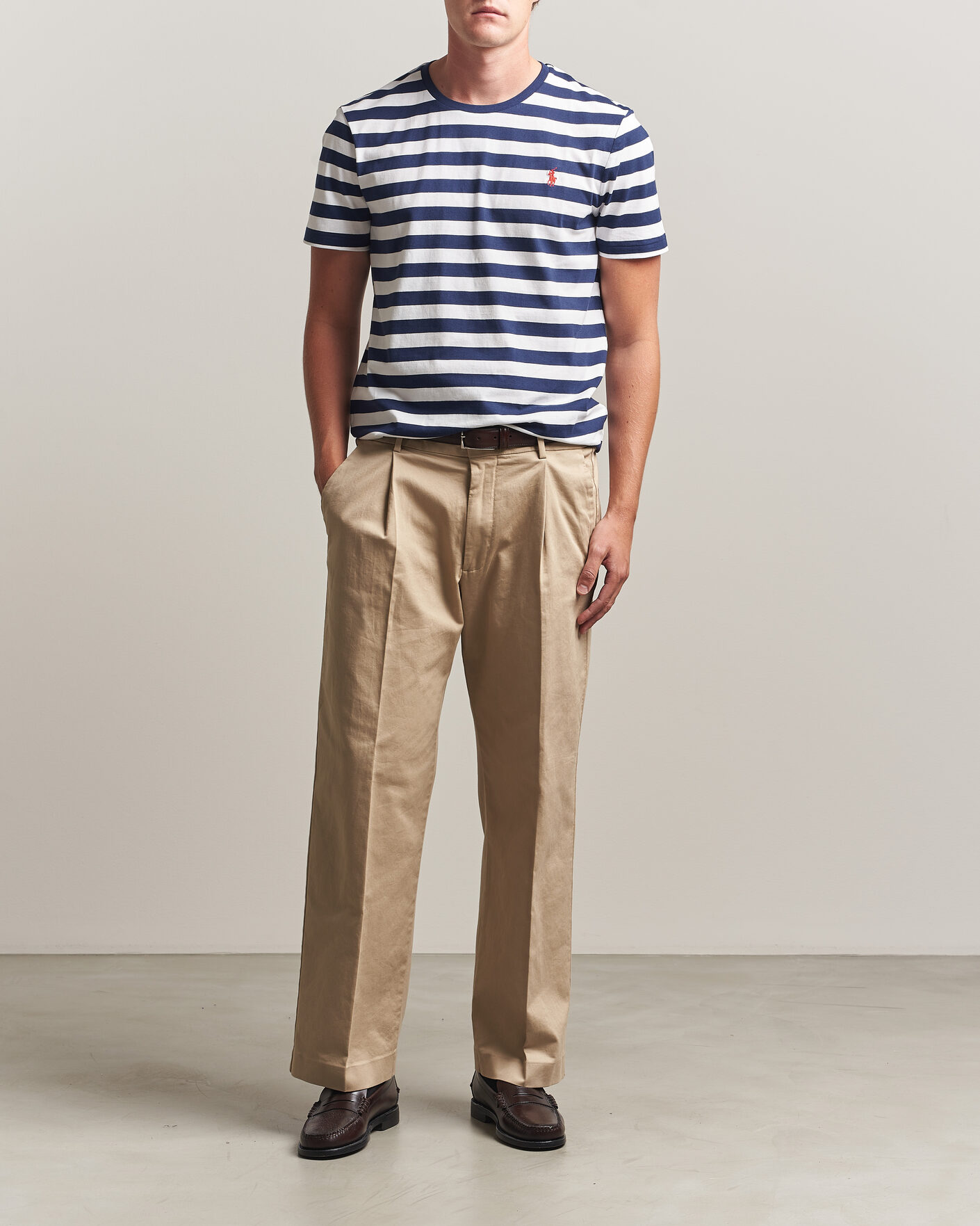 Heren | T-shirts | Polo Ralph Lauren | Custom Slim Fit Striped T-Shirt Newport Navy