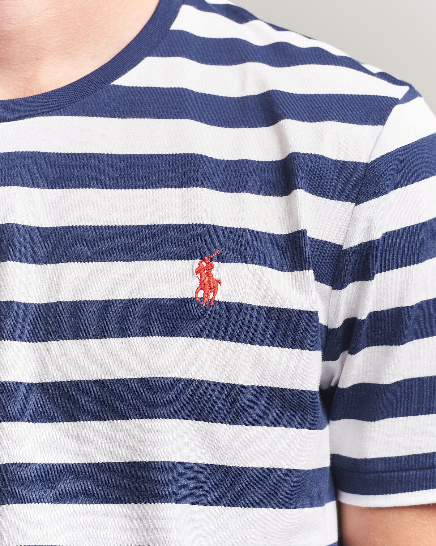 Heren | T-shirts | Polo Ralph Lauren | Custom Slim Fit Striped T-Shirt Newport Navy