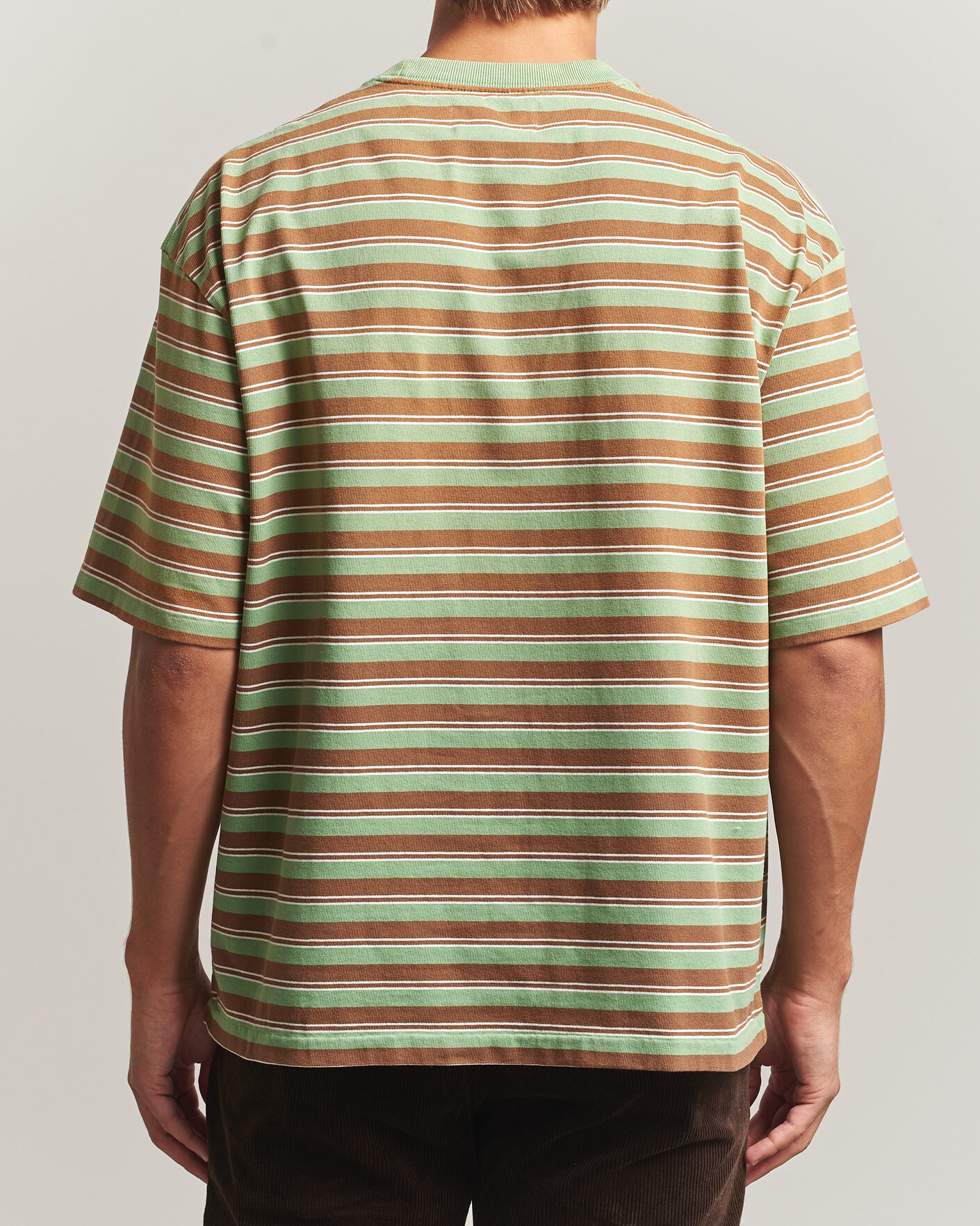 Heren | T-shirts | Polo Ralph Lauren | Relaxed Fit Striped T-Shirt Outback Green