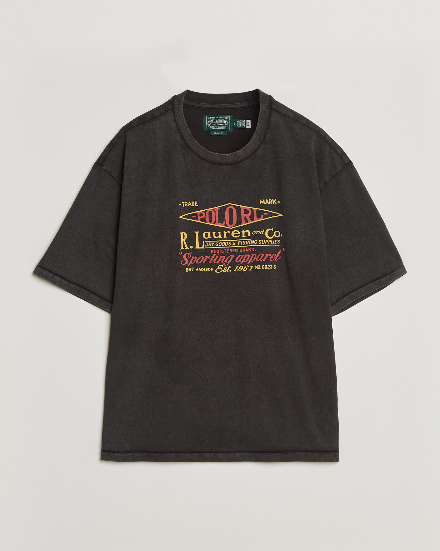 Heren | T-shirts | Polo Ralph Lauren | Relaxed Fit Print T-Shirt Polo Black
