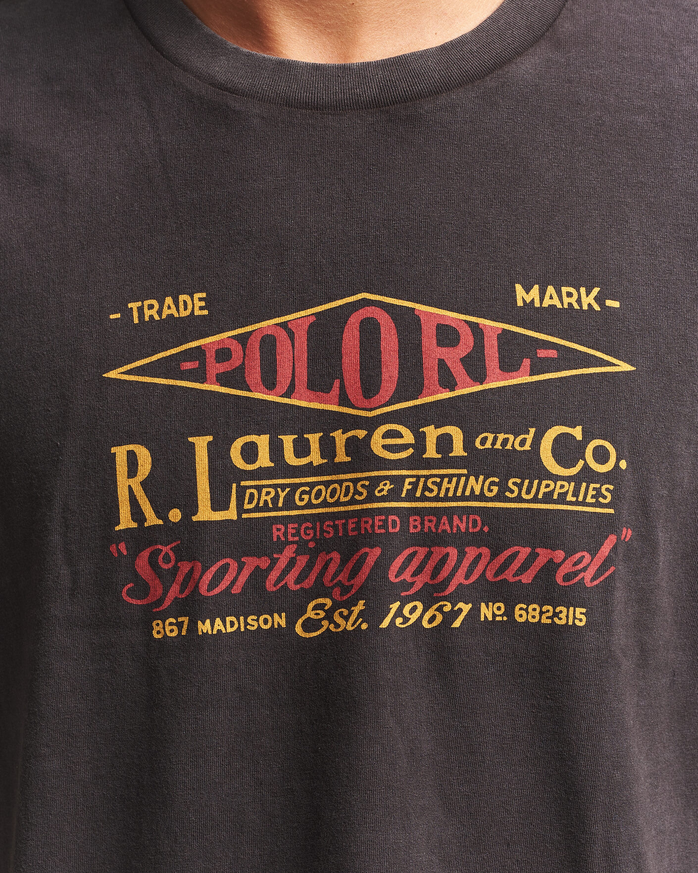 Heren | T-shirts | Polo Ralph Lauren | Relaxed Fit Print T-Shirt Polo Black
