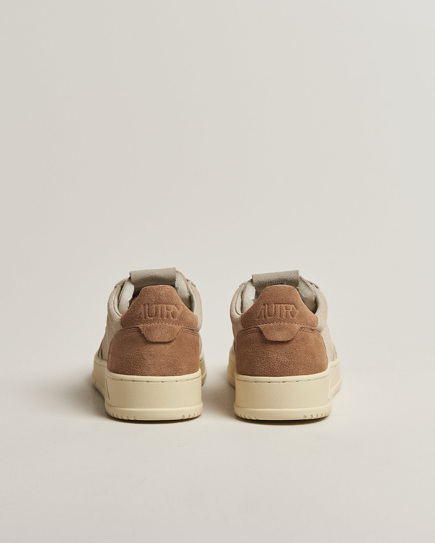 Heren | Sneakers | Autry | Medalist Low Suede Mix Sneaker Brown/Beige/White