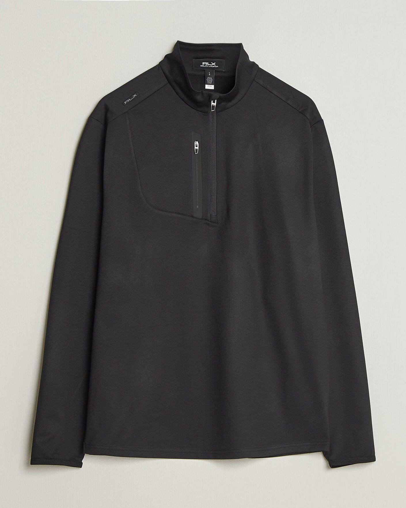 Heren | Golfkleding | Polo Ralph Lauren | Luxury Jersey Half Zip Polo Black