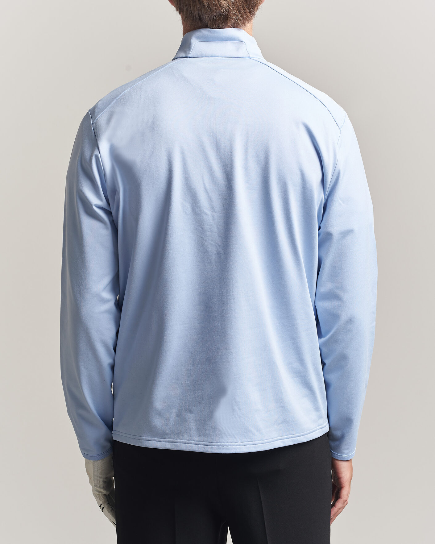Heren | Golfkleding | Polo Ralph Lauren | Luxury Jersey Half Zip Pebble Blue