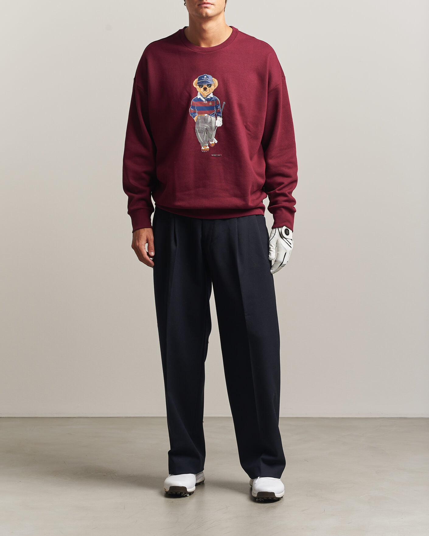 Heren | Truien | RLX Ralph Lauren | Polo Ralph Lauren Magic Fleece Bear Sweatshirt Classic Wine