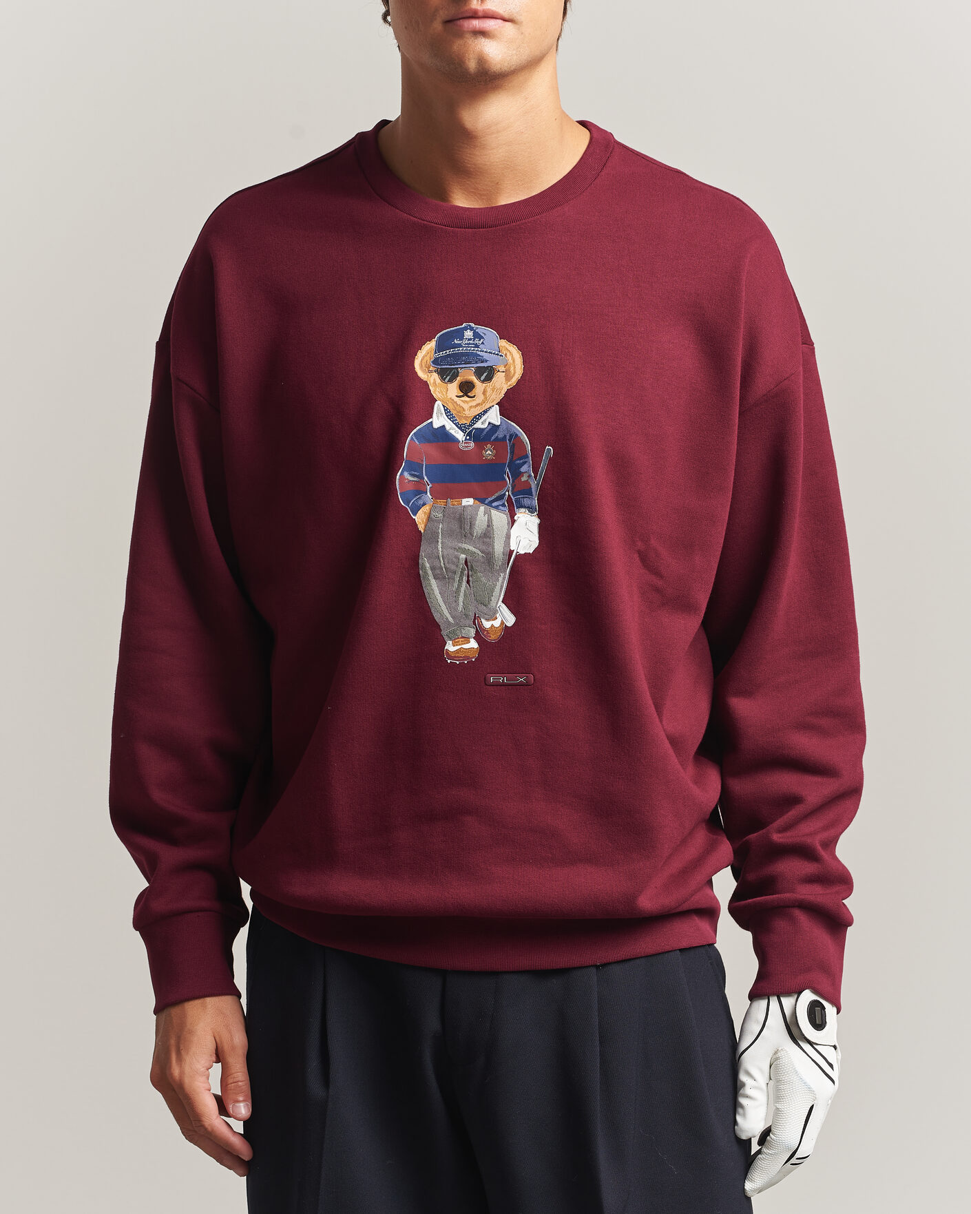 Heren | Truien | RLX Ralph Lauren | Polo Ralph Lauren Magic Fleece Bear Sweatshirt Classic Wine