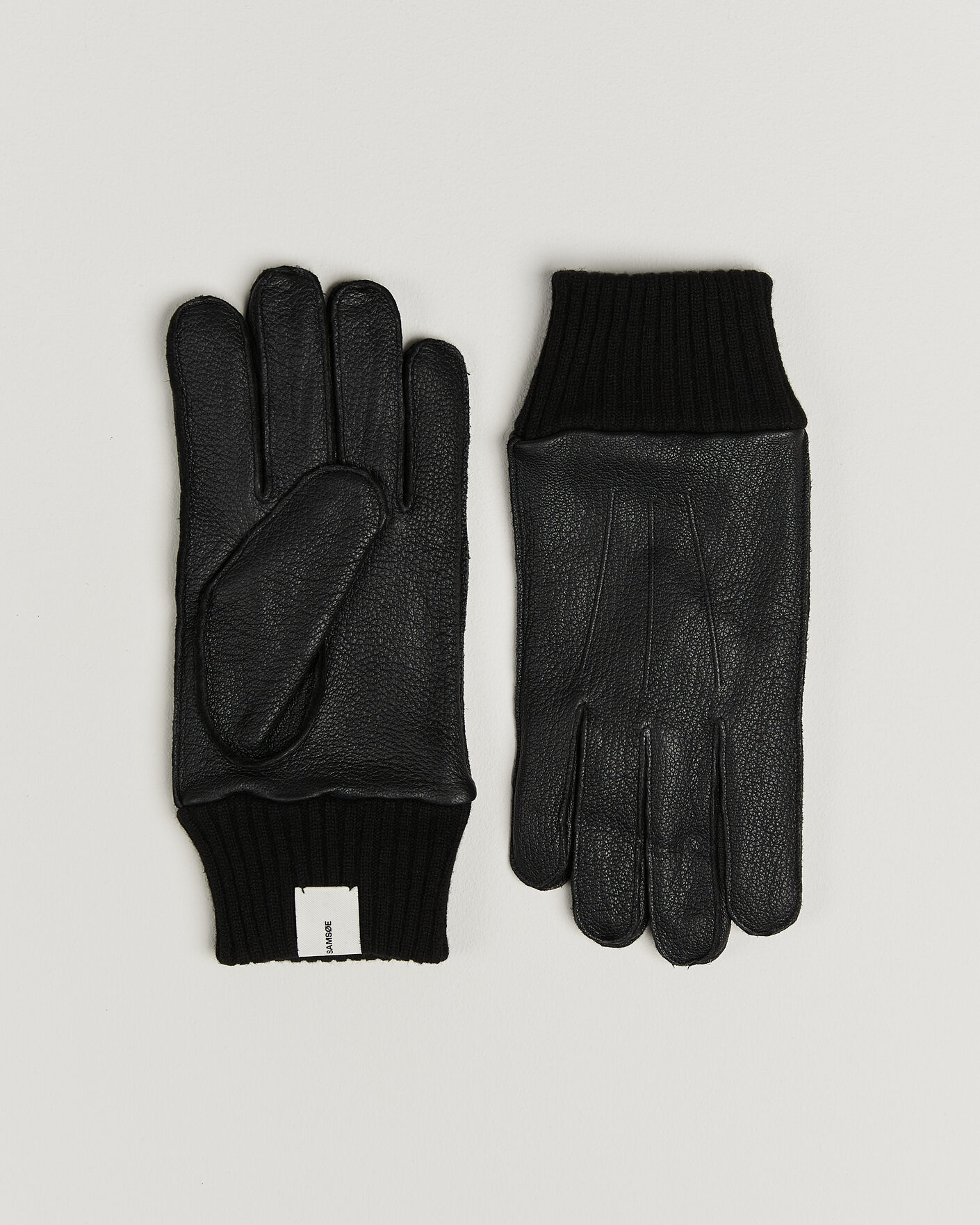 Heren | Handschoenen | Samsøe Samsøe | Floki Leather Gloves Black