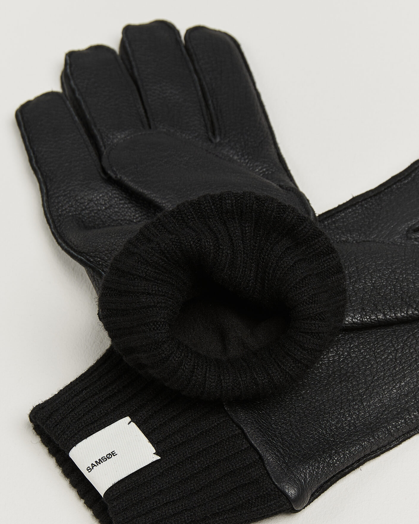 Heren | Handschoenen | Samsøe Samsøe | Floki Leather Gloves Black