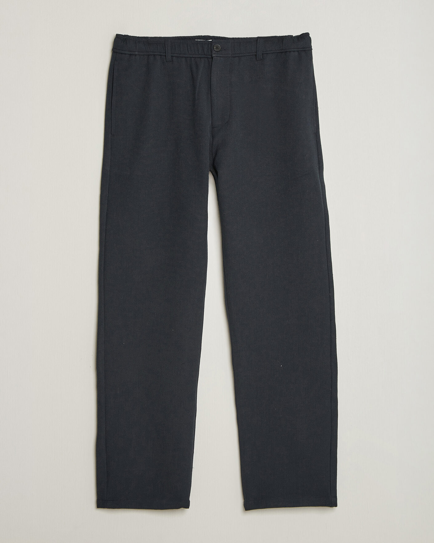 Heren | Broeken | Samsøe Samsøe | Jabari Brushed Cotton Drawstring Trousers Dark Grey Melange
