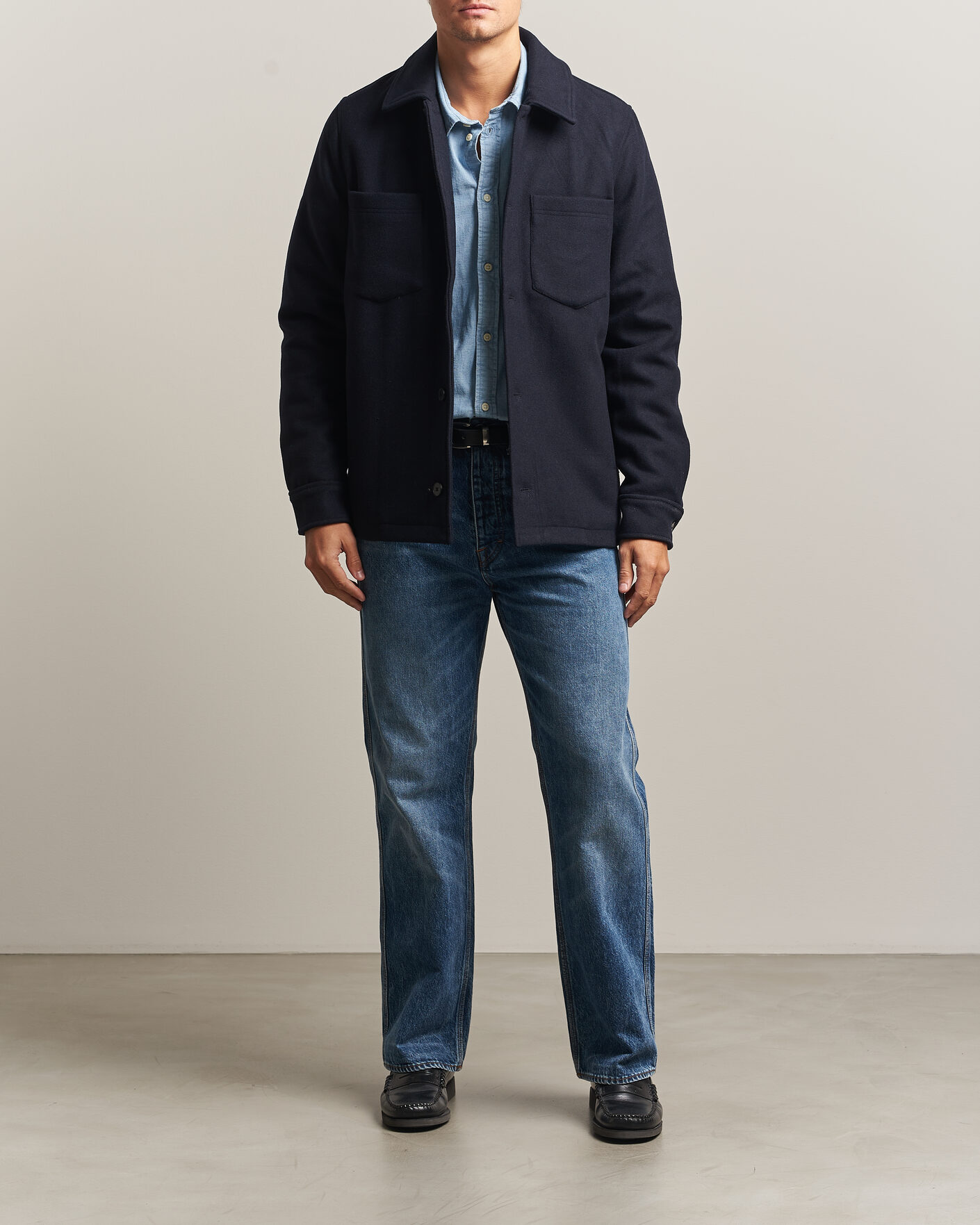 Heren | Jassen | Samsøe Samsøe | Pally Padded Shirt Jacket Salute Navy