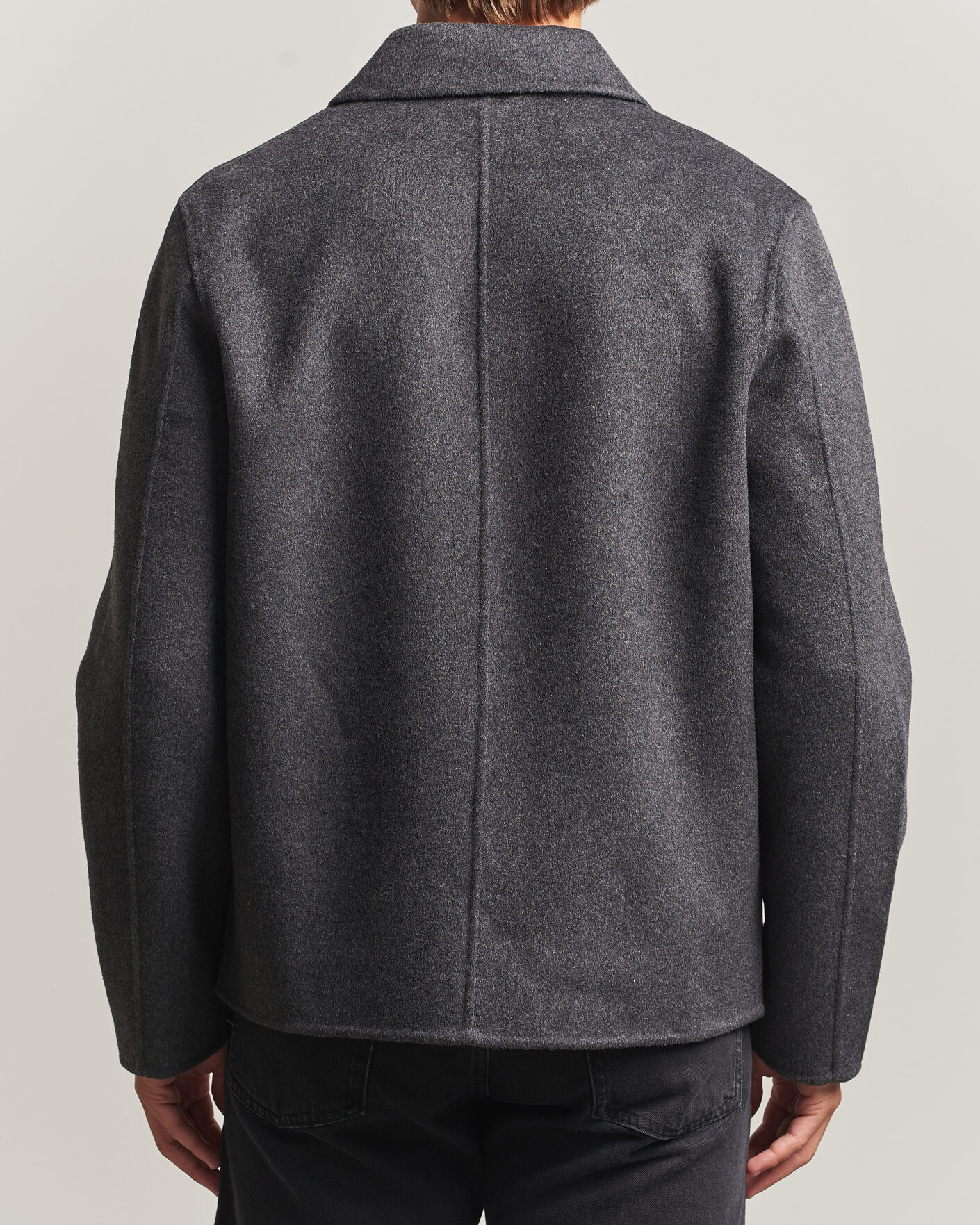 Heren | Jassen | Samsøe Samsøe | Paulo Wool Shirt Jacket Dark Grey Melange