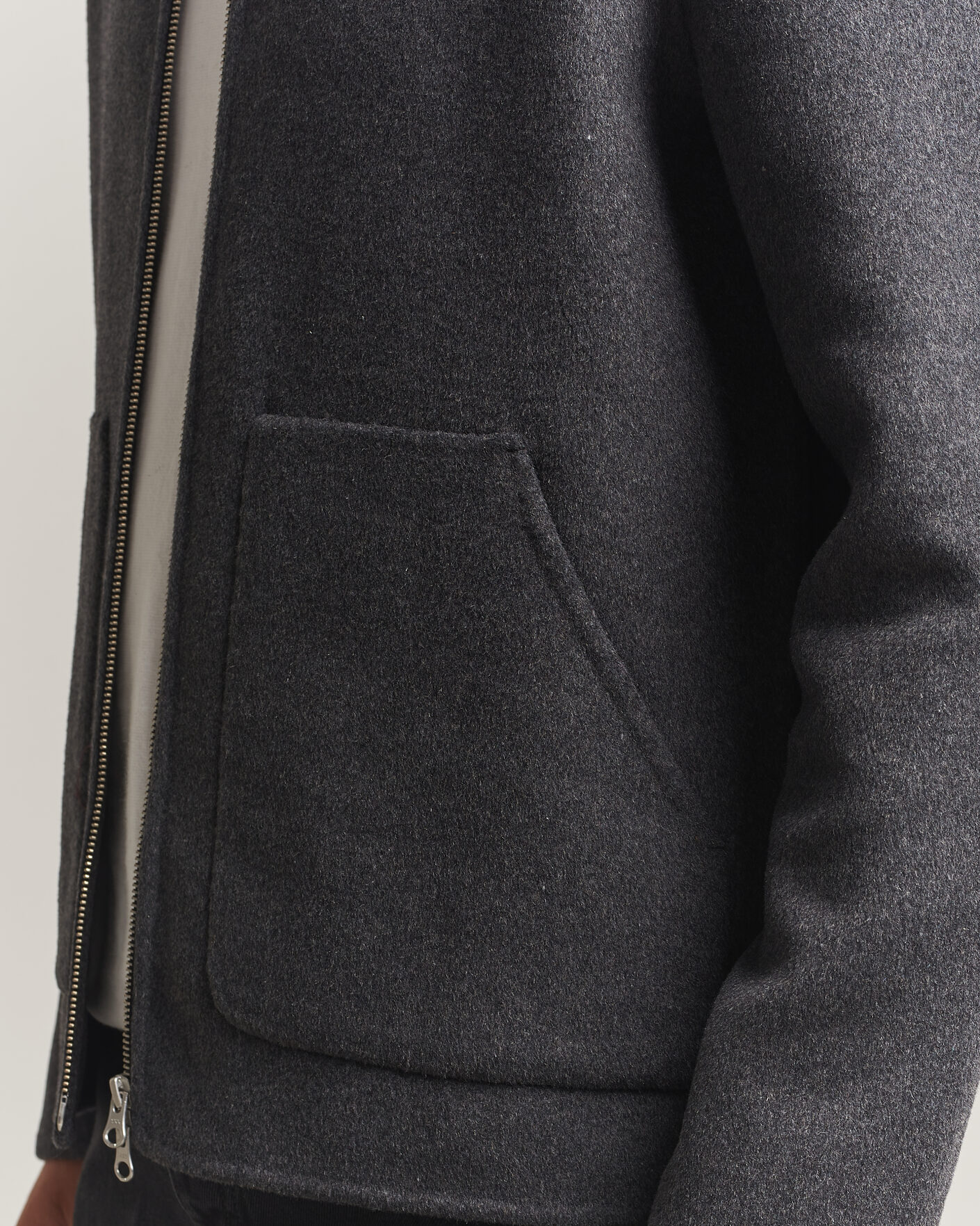 Heren | Jassen | Samsøe Samsøe | Paulo Wool Shirt Jacket Dark Grey Melange