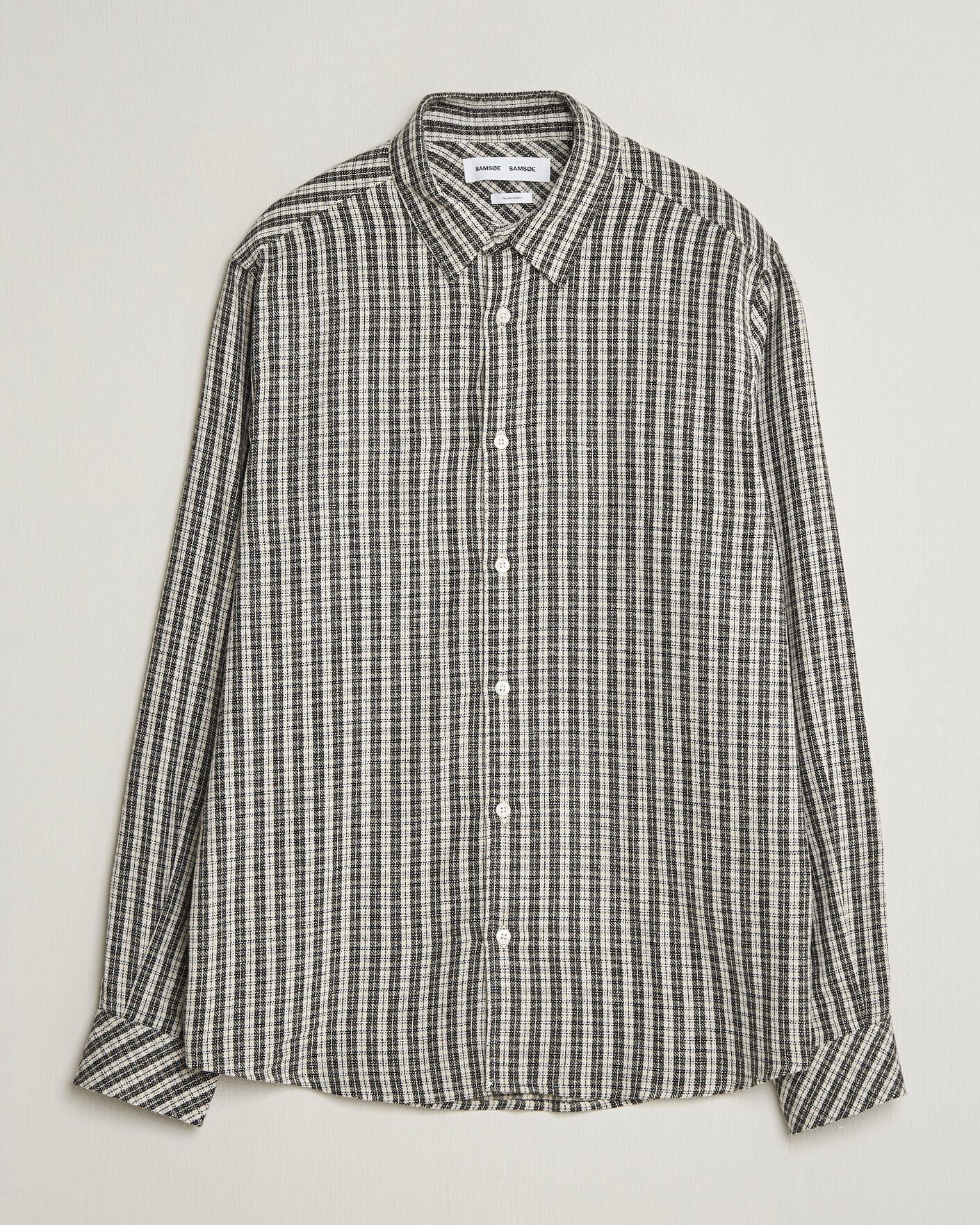 Heren | Overhemden | Samsøe Samsøe | Ryan Brushed Cotton Checked Shirt Brown