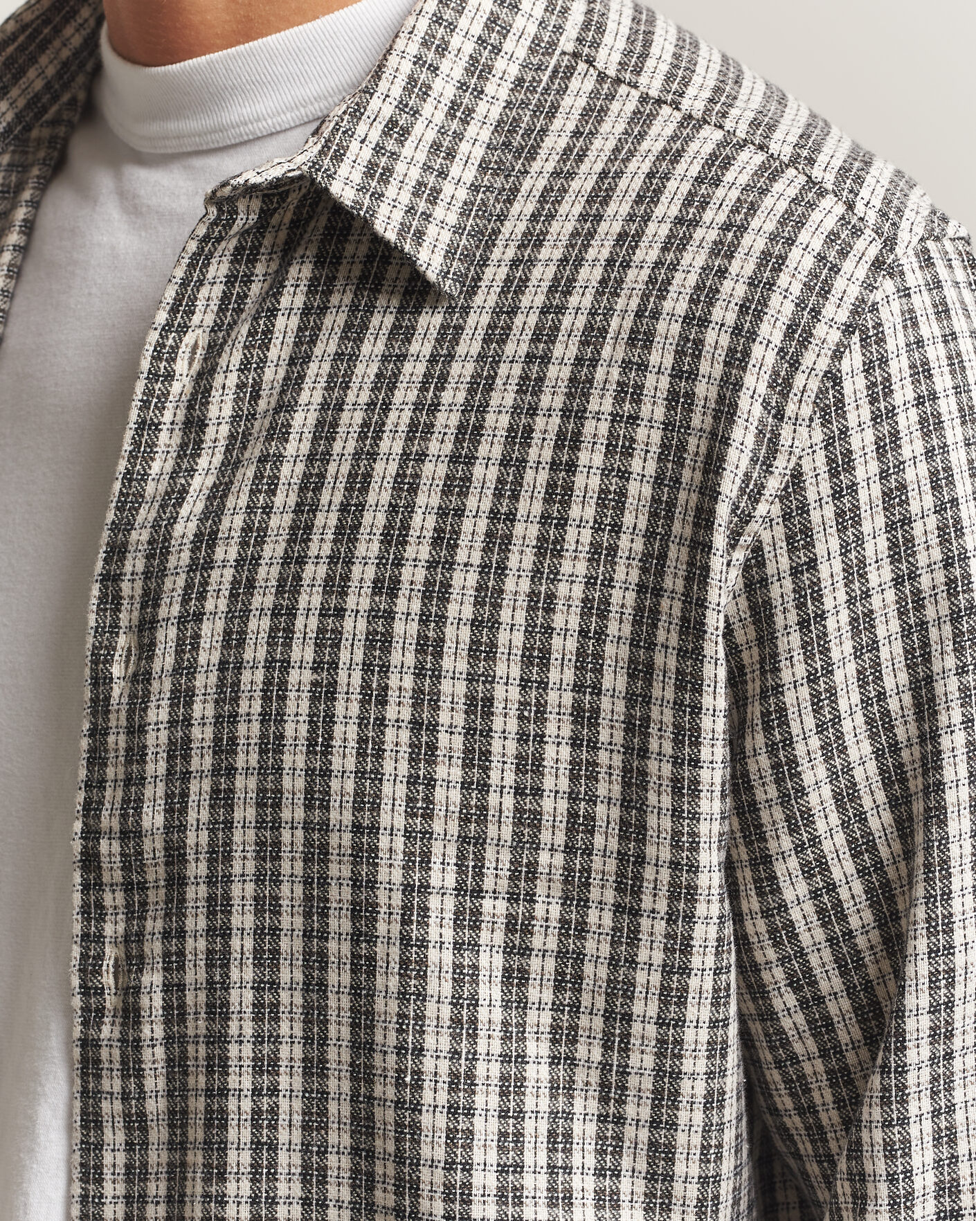 Heren | Overhemden | Samsøe Samsøe | Ryan Brushed Cotton Checked Shirt Brown