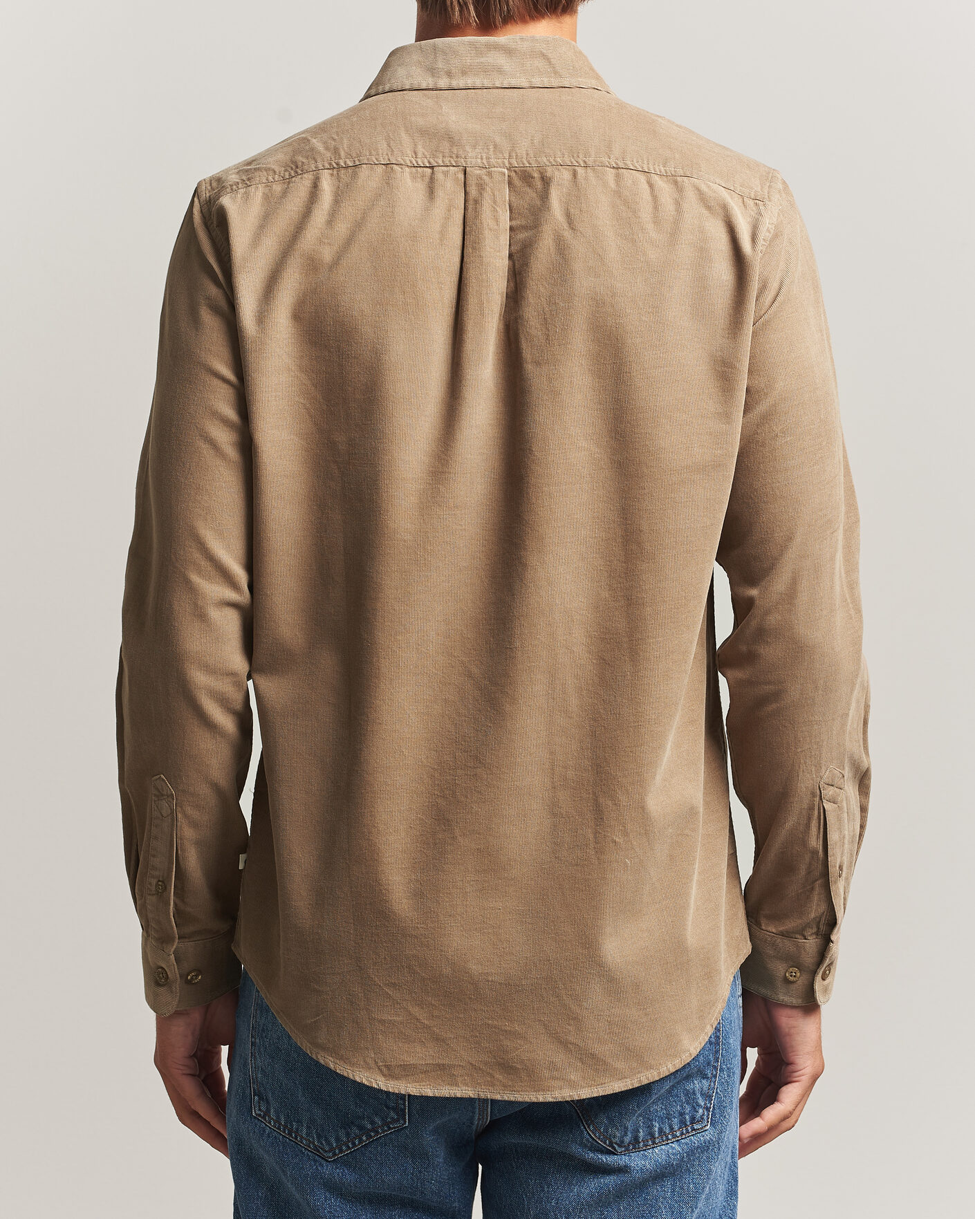 Heren | Overhemden | Samsøe Samsøe | Liam Baby Cord Shirt Lead Gray