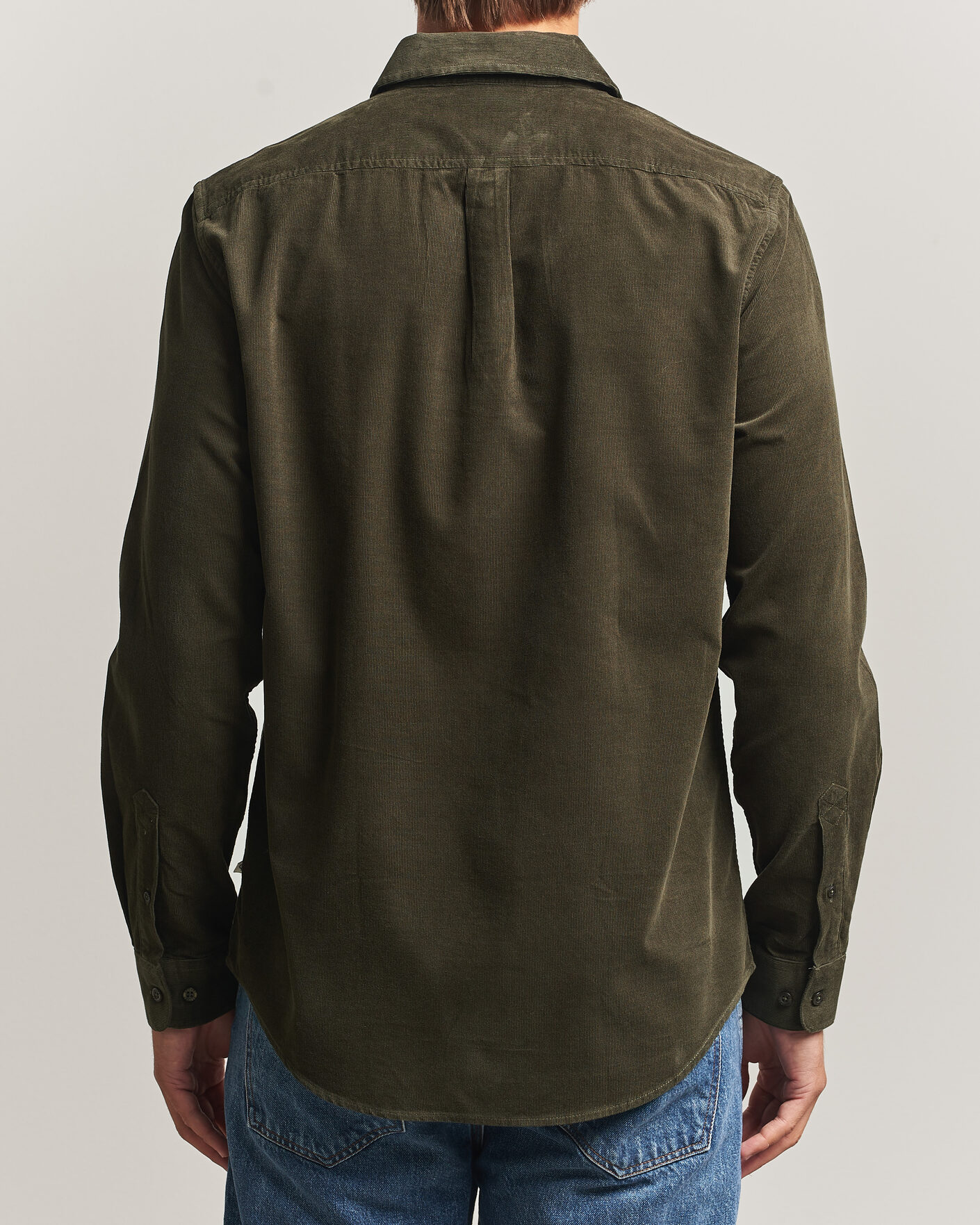 Heren | Overhemden | Samsøe Samsøe | Liam Baby Cord Shirt Forest Night