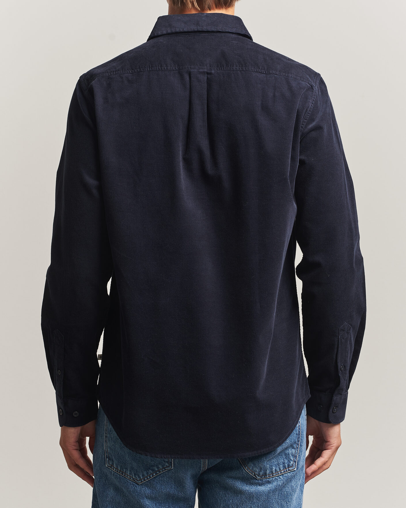Heren | Overhemden | Samsøe Samsøe | Liam Baby Cord Shirt Salute Navy