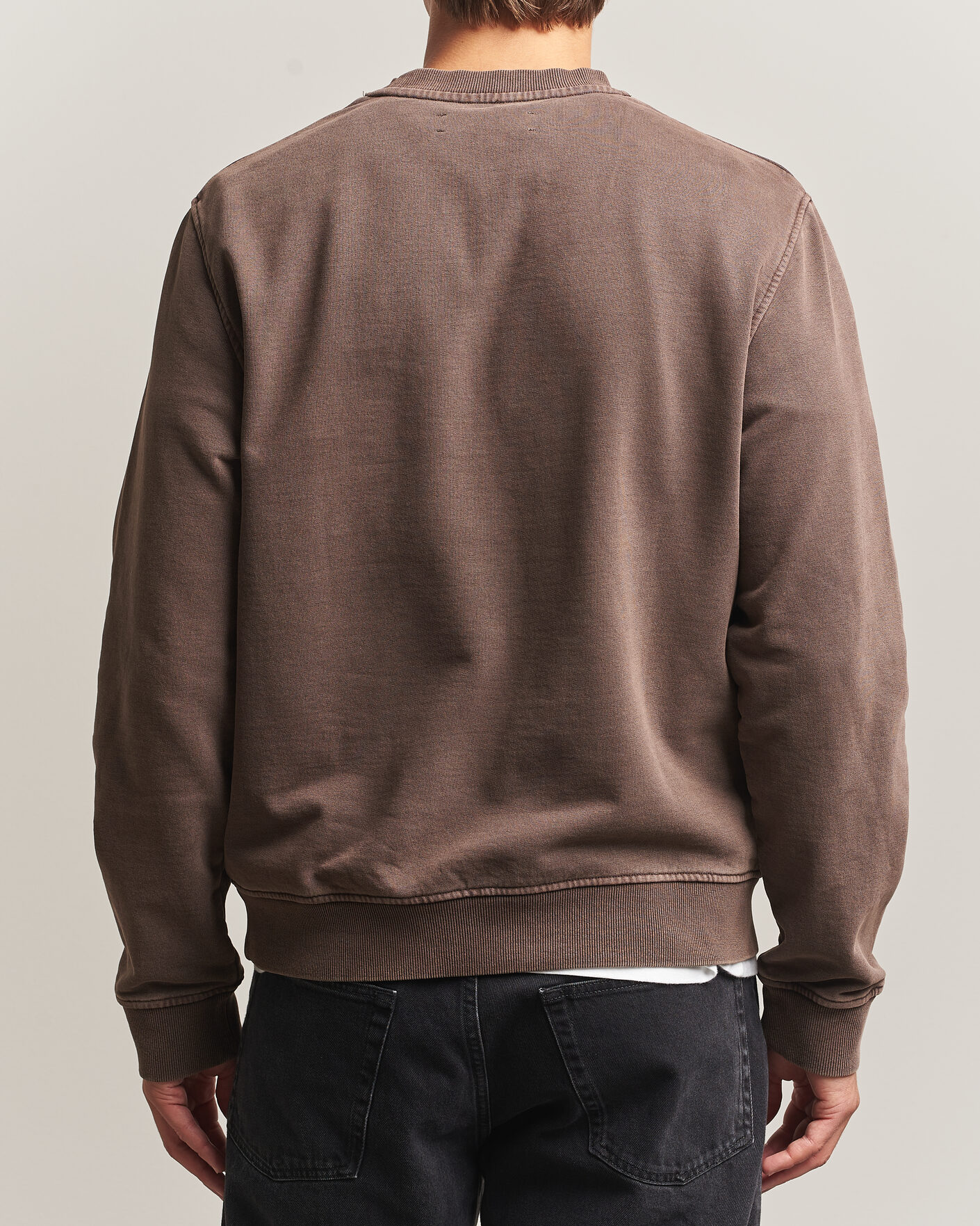 Heren | Truien | Samsøe Samsøe | Ollie Washed Crew Neck Sweatshirt Delicioso