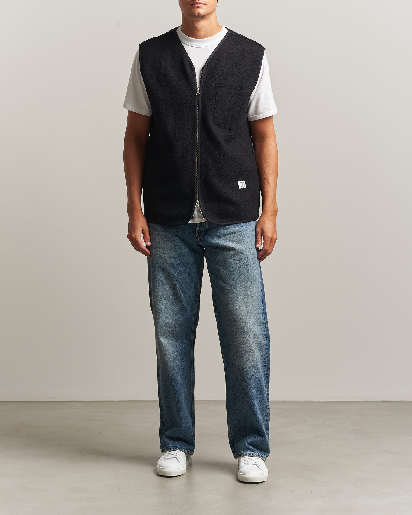 Heren | Truien | Samsøe Samsøe | Hannes Boiled Wool Vest Black