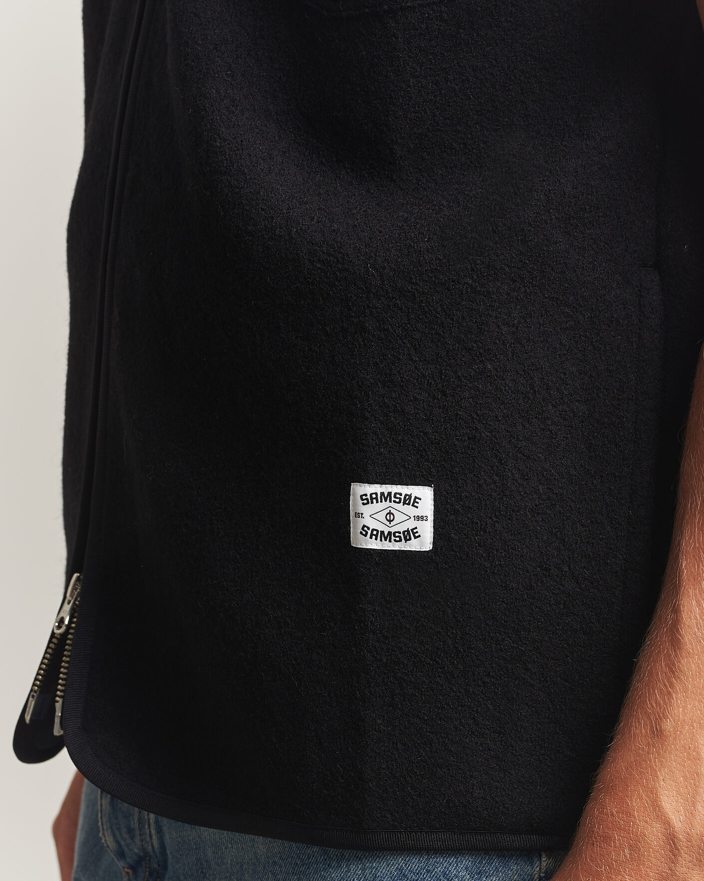 Heren | Truien | Samsøe Samsøe | Hannes Boiled Wool Vest Black