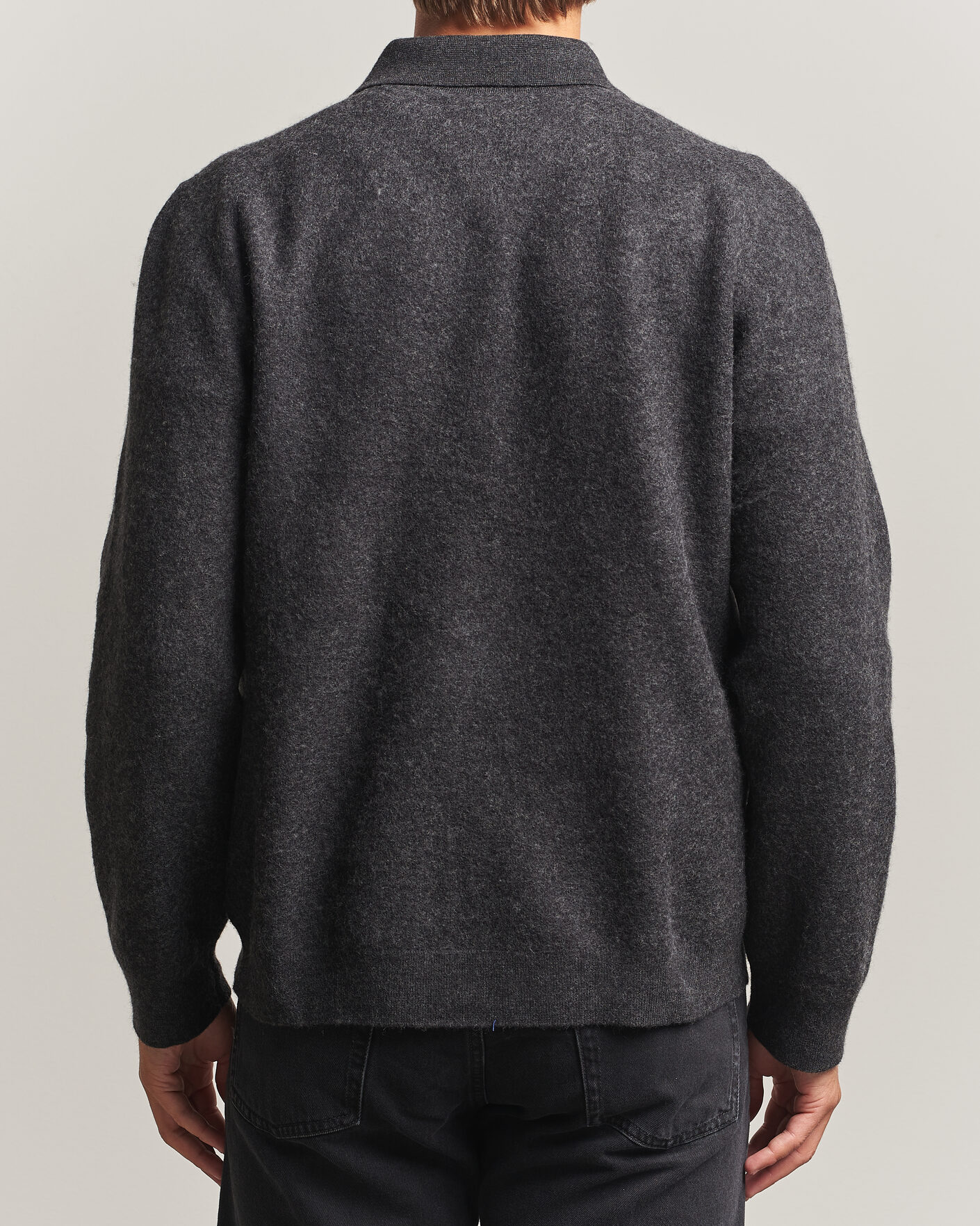 Heren | Truien | Samsøe Samsøe | Richard Wool Knitted Cardigan Dark Grey Melange