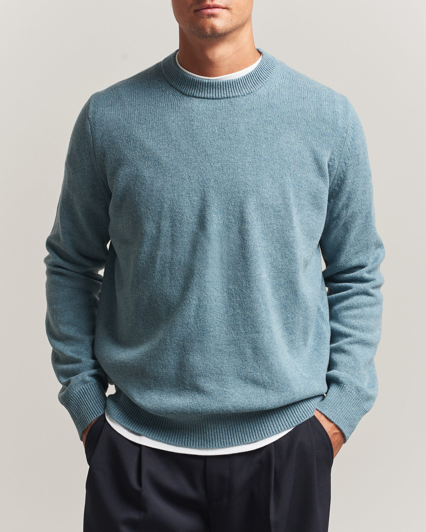 Heren | Truien | Samsøe Samsøe | Isak Knitted Crew Neck Stormy Sea
