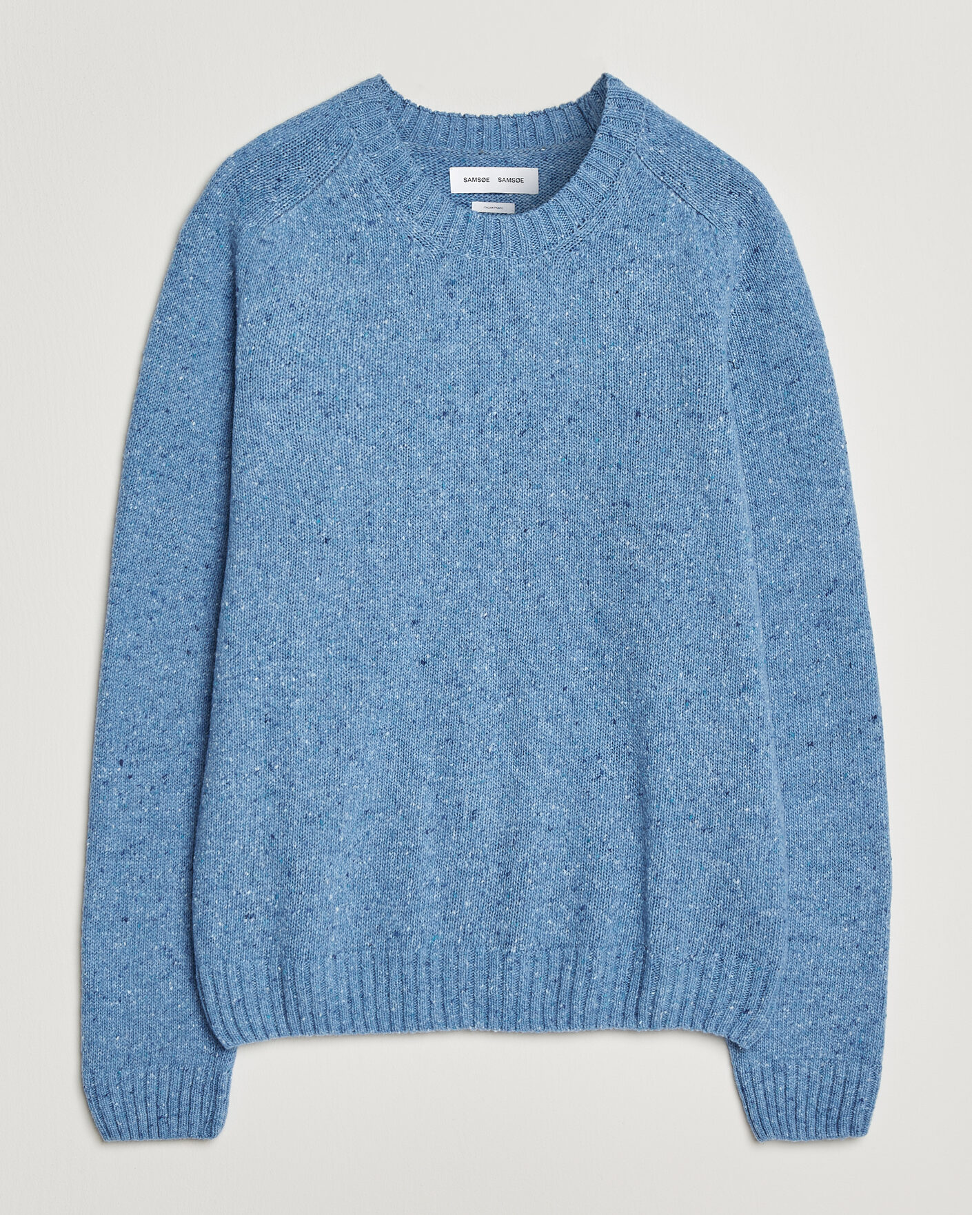 Heren | Truien | Samsøe Samsøe | Nate Donegal Wool Knitted Striped Sweater Cyaneus
