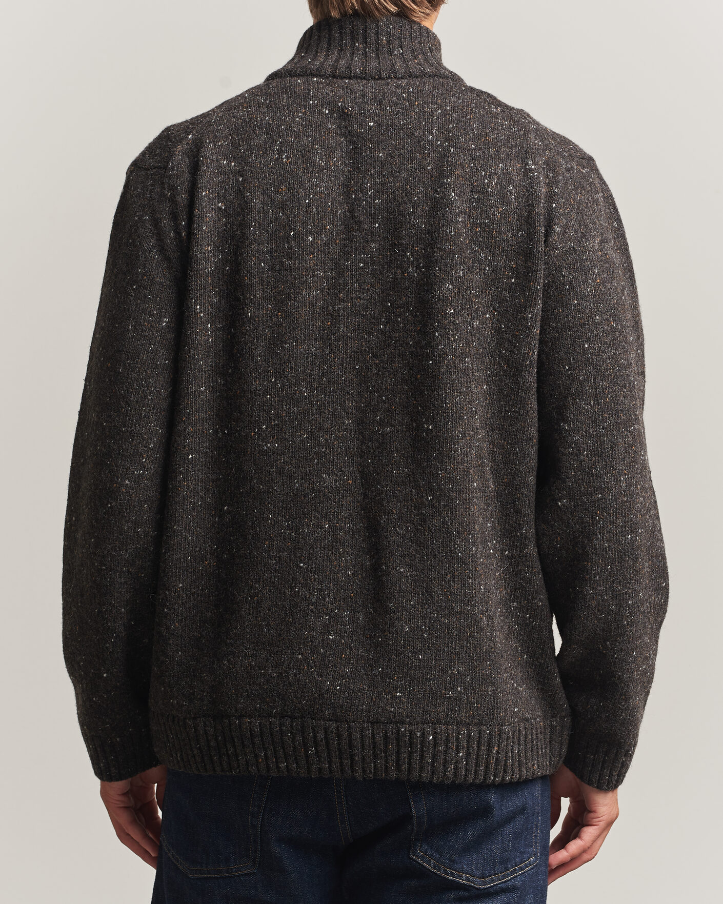 Heren | Truien | Samsøe Samsøe | Nate Donegal Wool Knitted Full Zip Delicioso
