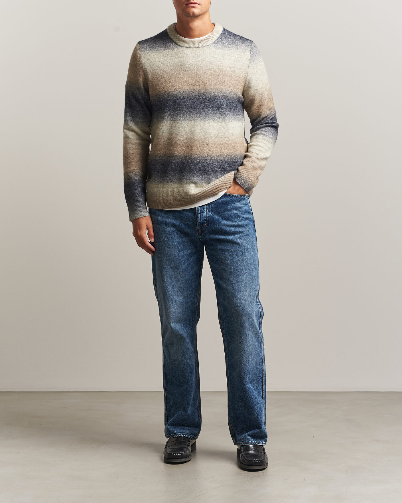 Heren | Truien | Samsøe Samsøe | Aiden Wool/Alpaca Knitted Striped Sweater Multi
