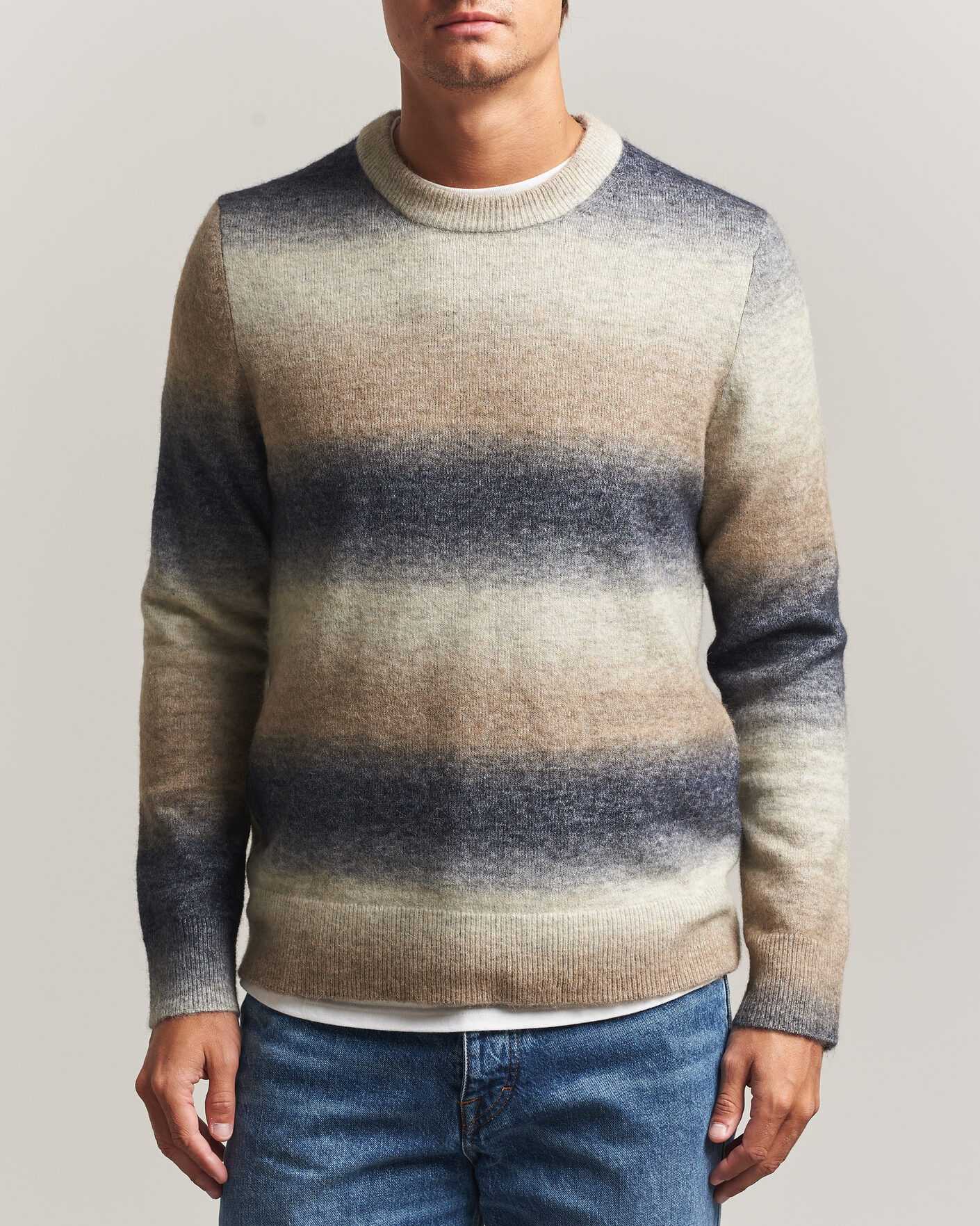 Heren | Truien | Samsøe Samsøe | Aiden Wool/Alpaca Knitted Striped Sweater Multi