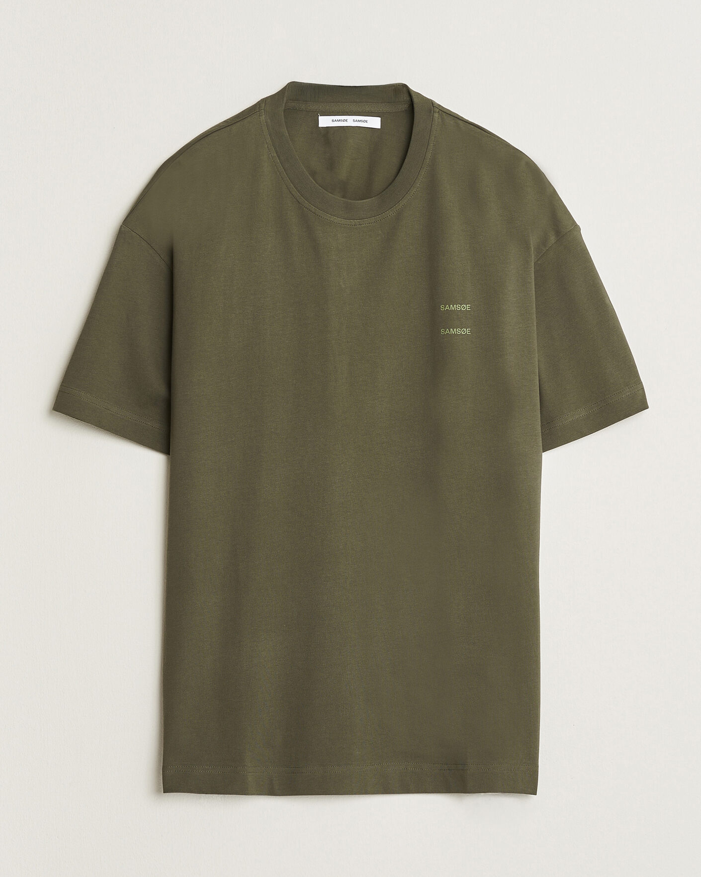 Heren | T-shirts | Samsøe Samsøe | Joel Organic Cotton T-Shirt Forest Night