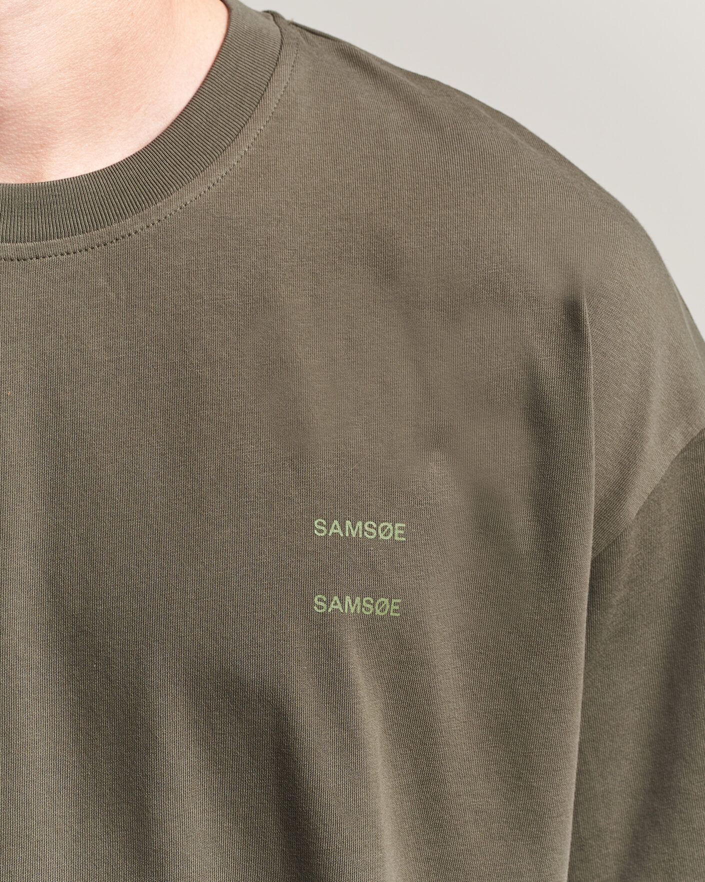 Heren | T-shirts | Samsøe Samsøe | Joel Organic Cotton T-Shirt Forest Night
