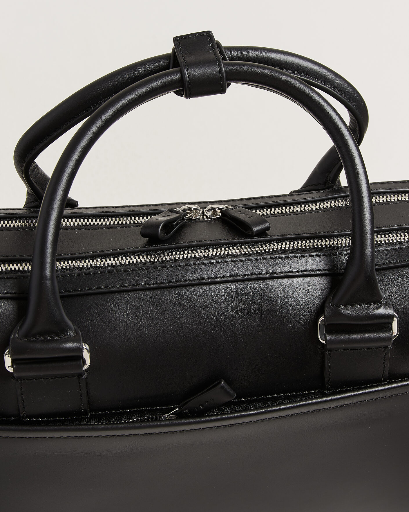 Heren | Tassen | Tiger of Sweden | Burin Smooth Leather Briefcase Black